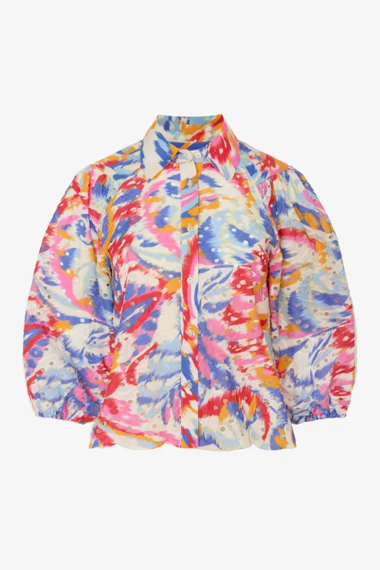 Juliette Top in Vivid Garden made by CABALLERO