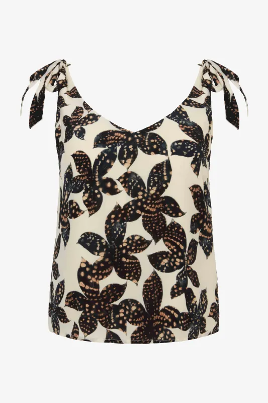 Lilia Top in Ink Press made by CABALLERO