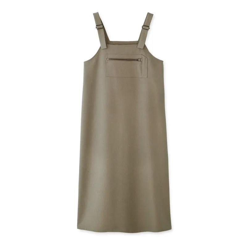 WOMEN'S POLYESTER FLANNEL OVERALLS SKIRT made by Danton