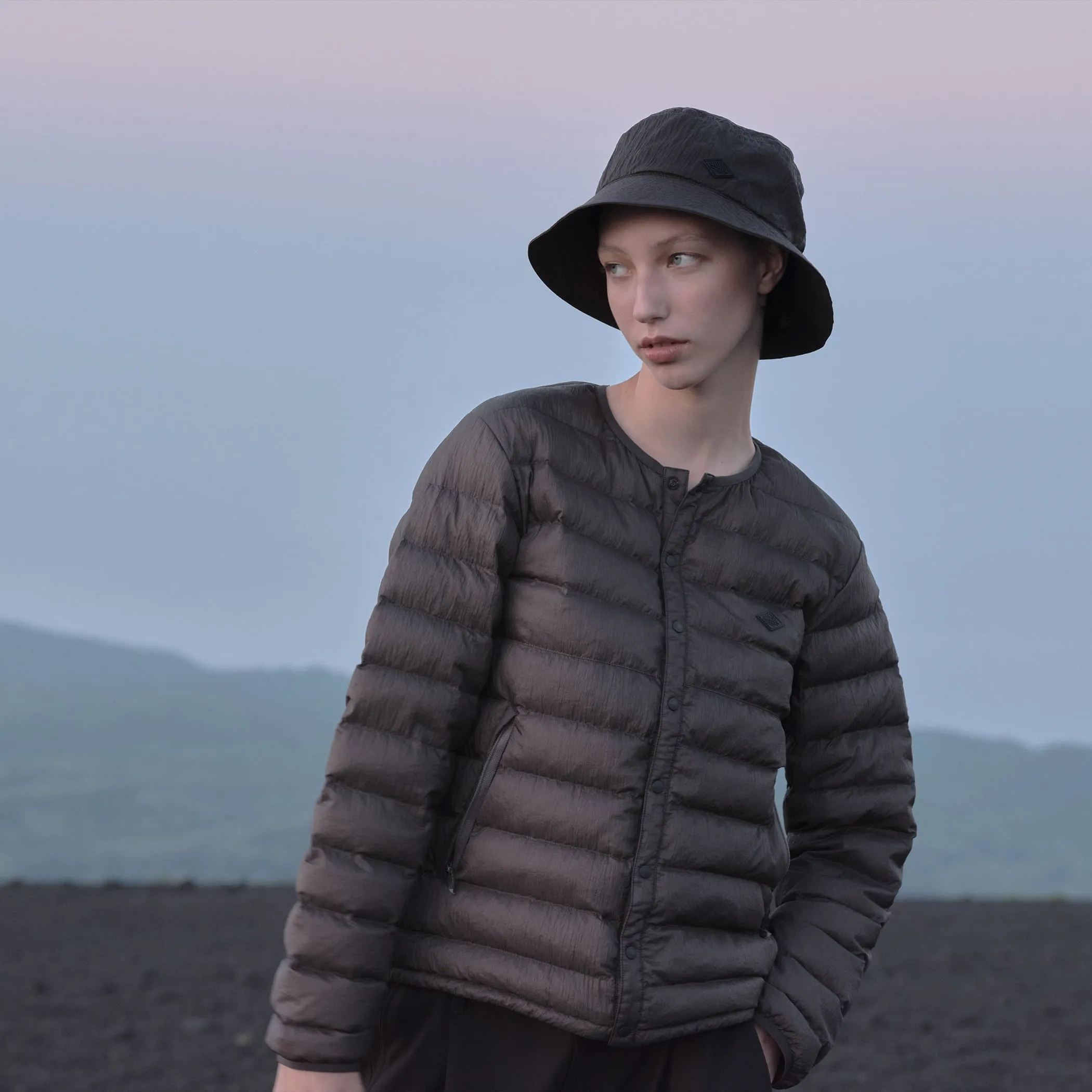 NYLON TAFFETA BUCKET HAT sold by Danton product image thumbnail 2