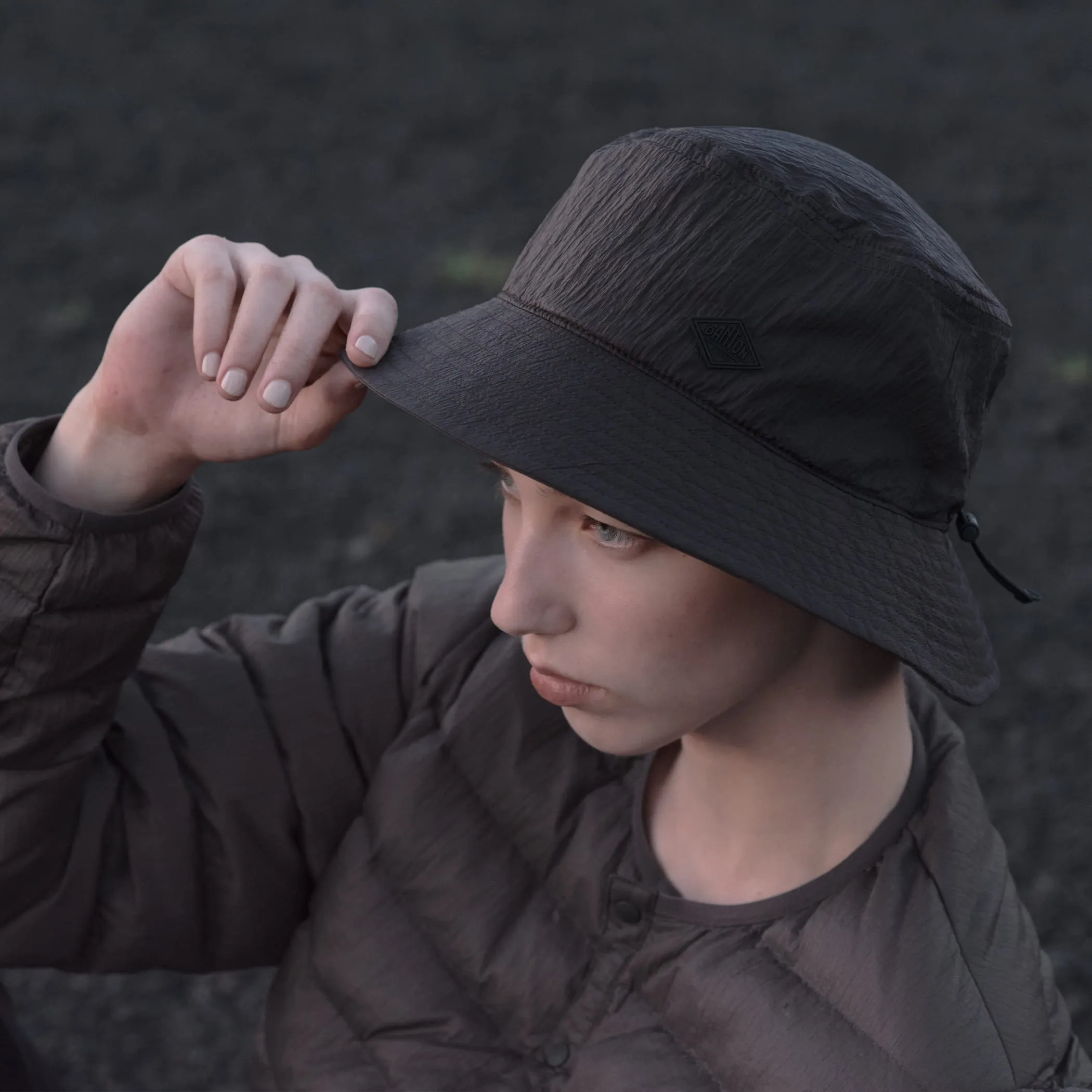 NYLON TAFFETA BUCKET HAT sold by Danton product image thumbnail 3