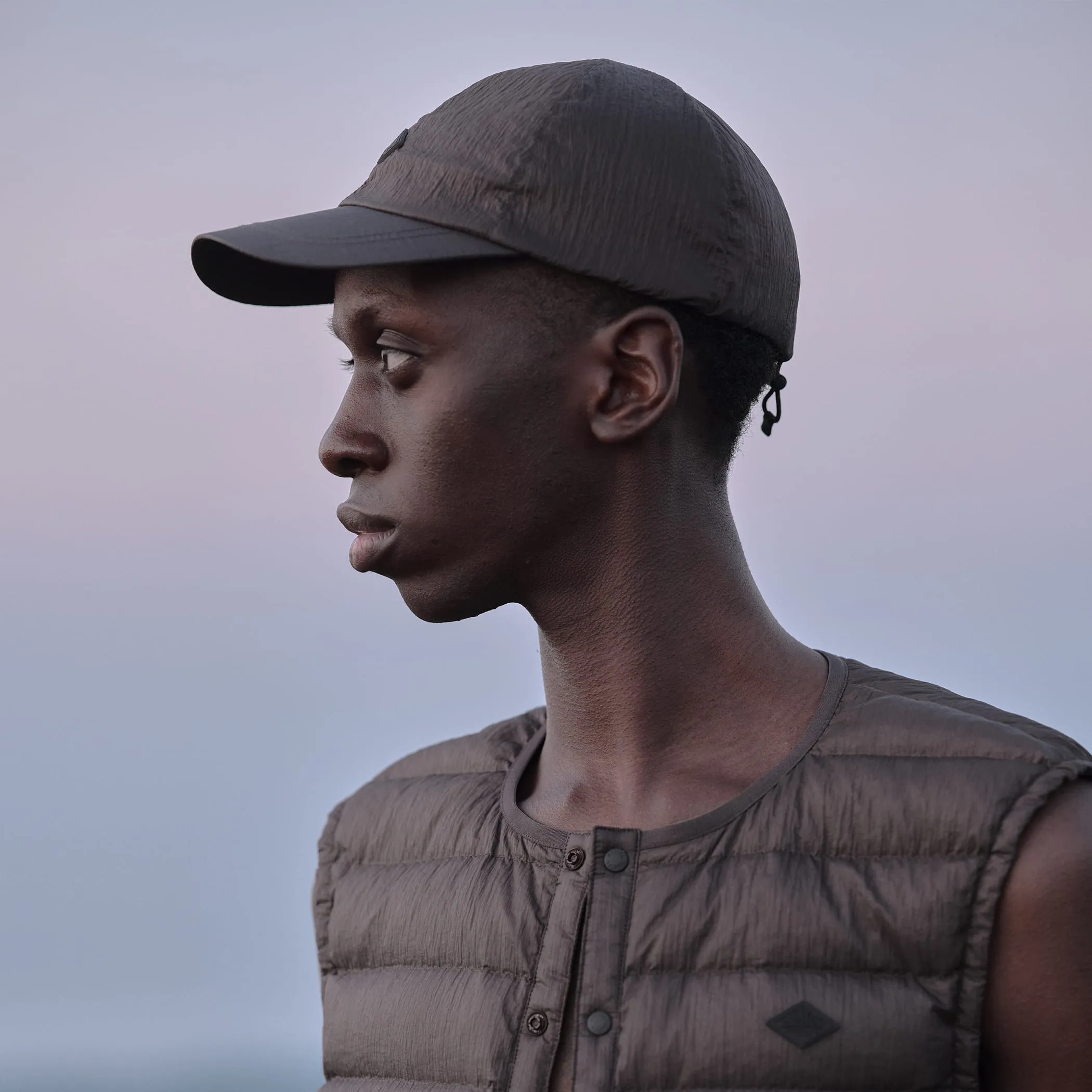 NYLON TAFFETA 6PANEL CAP sold by Danton product image thumbnail 2