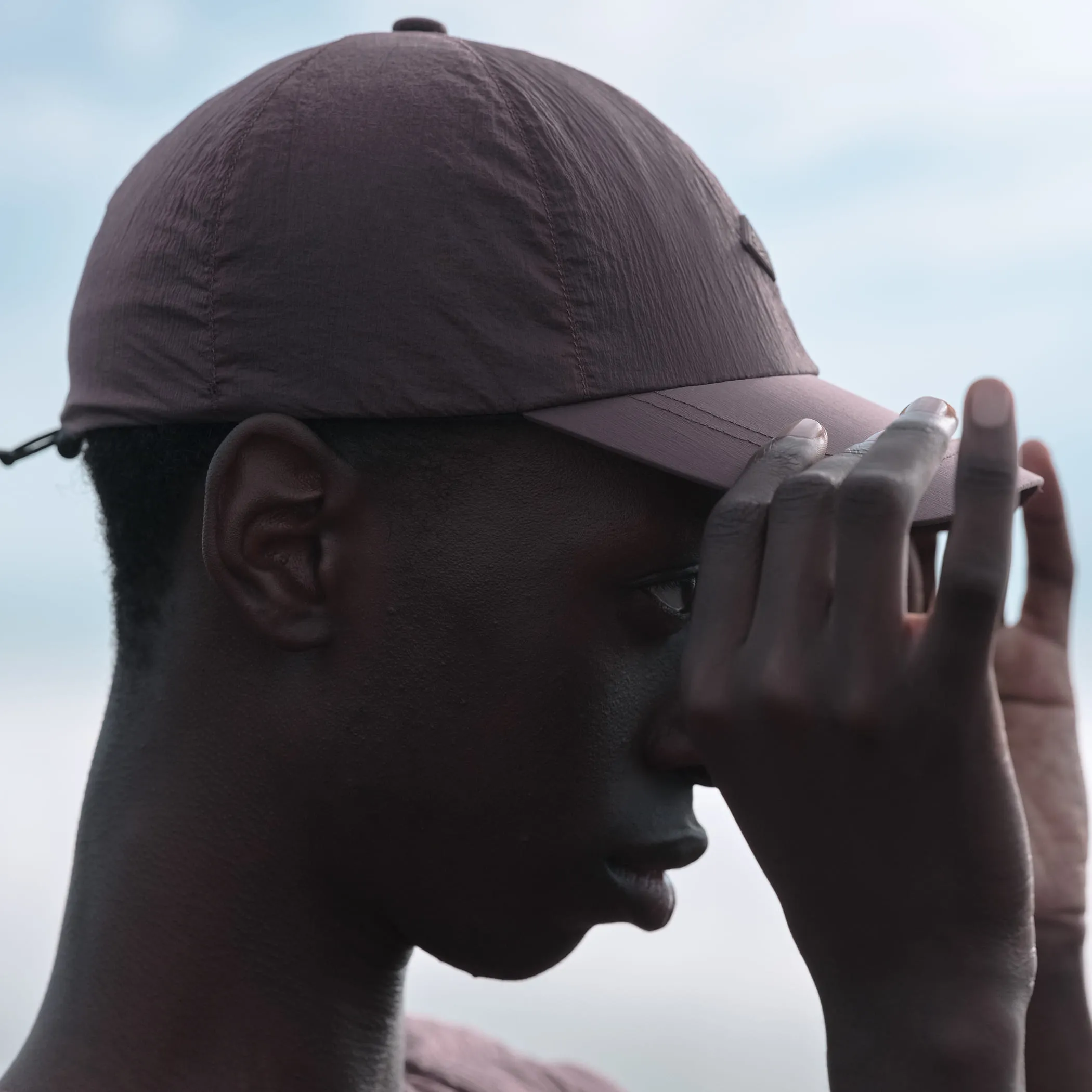 NYLON TAFFETA 6PANEL CAP sold by Danton product image thumbnail 3