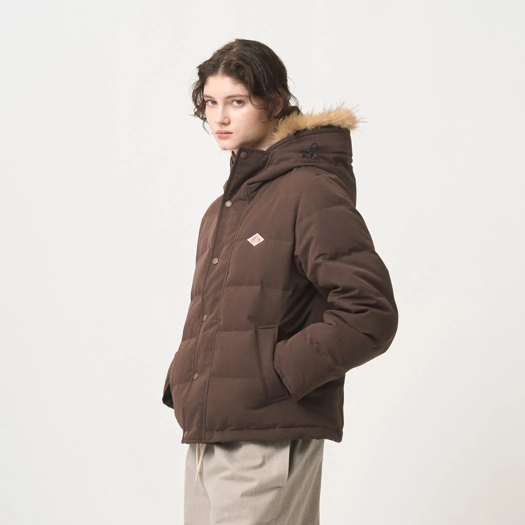 WOMEN'S FAUX FUR HOODED DOWN JACKET sold by Danton product image thumbnail 3