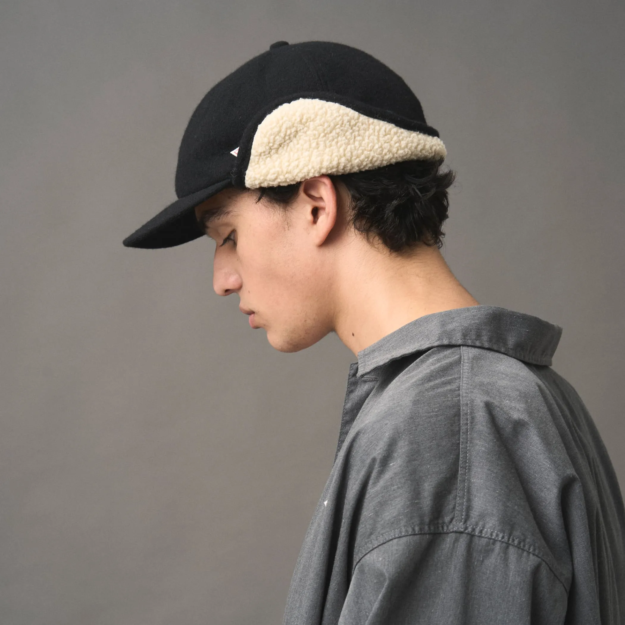 WOOL ETAMINE BOA 6PANEL CAP sold by Danton product image thumbnail 2