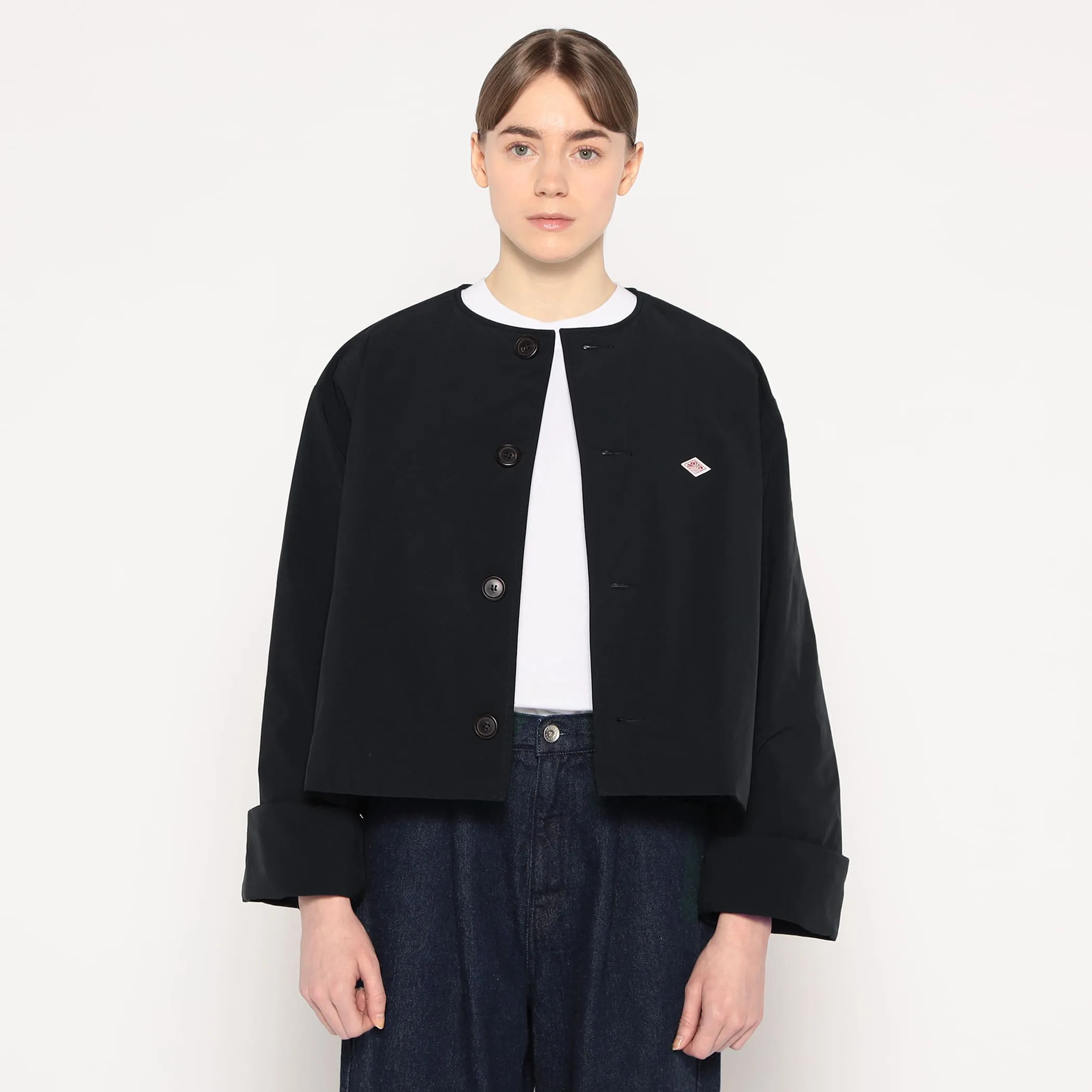 WOMEN'S INSULATION COLLARLESS WIDE JACKET sold by Danton product image thumbnail 2