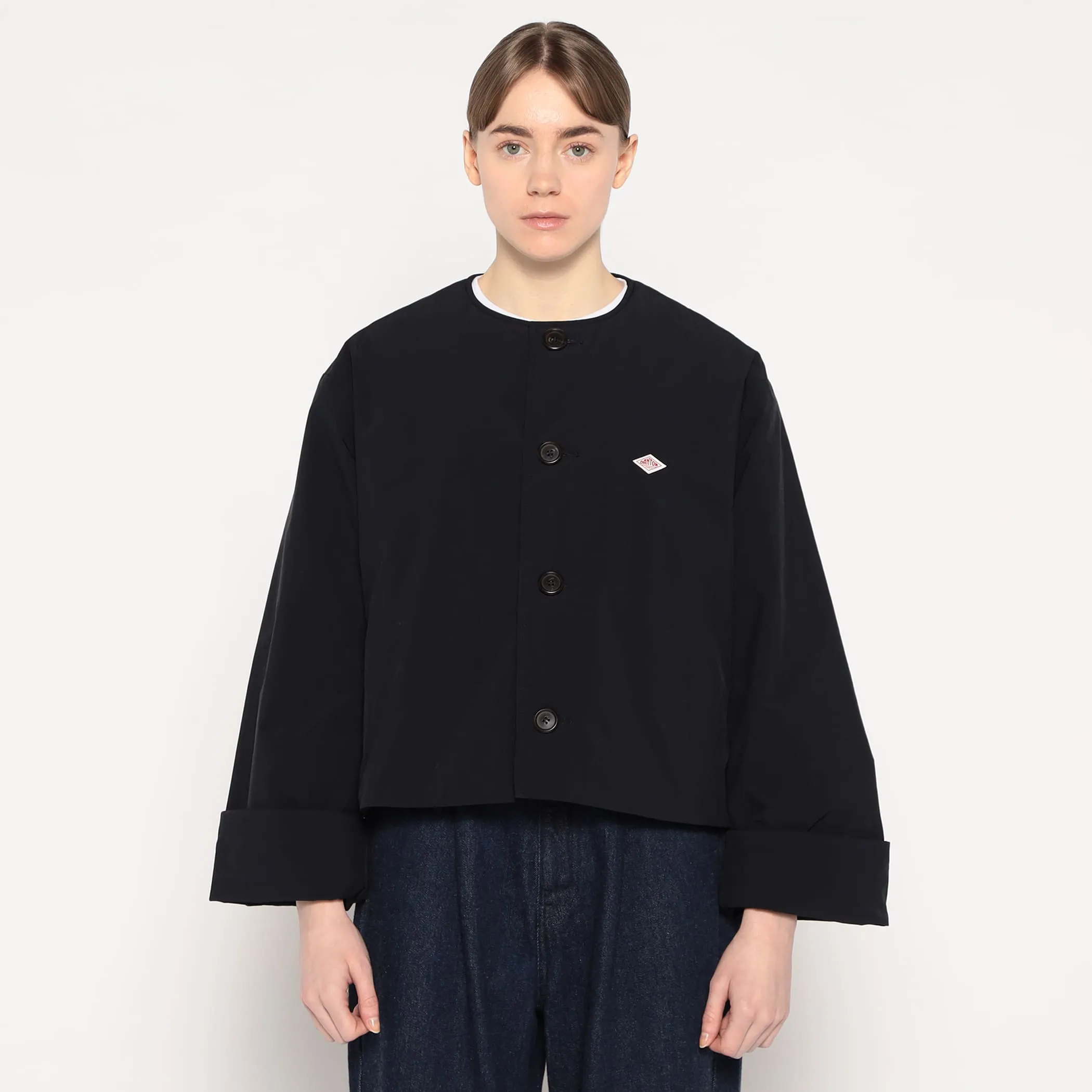 WOMEN'S INSULATION COLLARLESS WIDE JACKET sold by Danton product image thumbnail 3