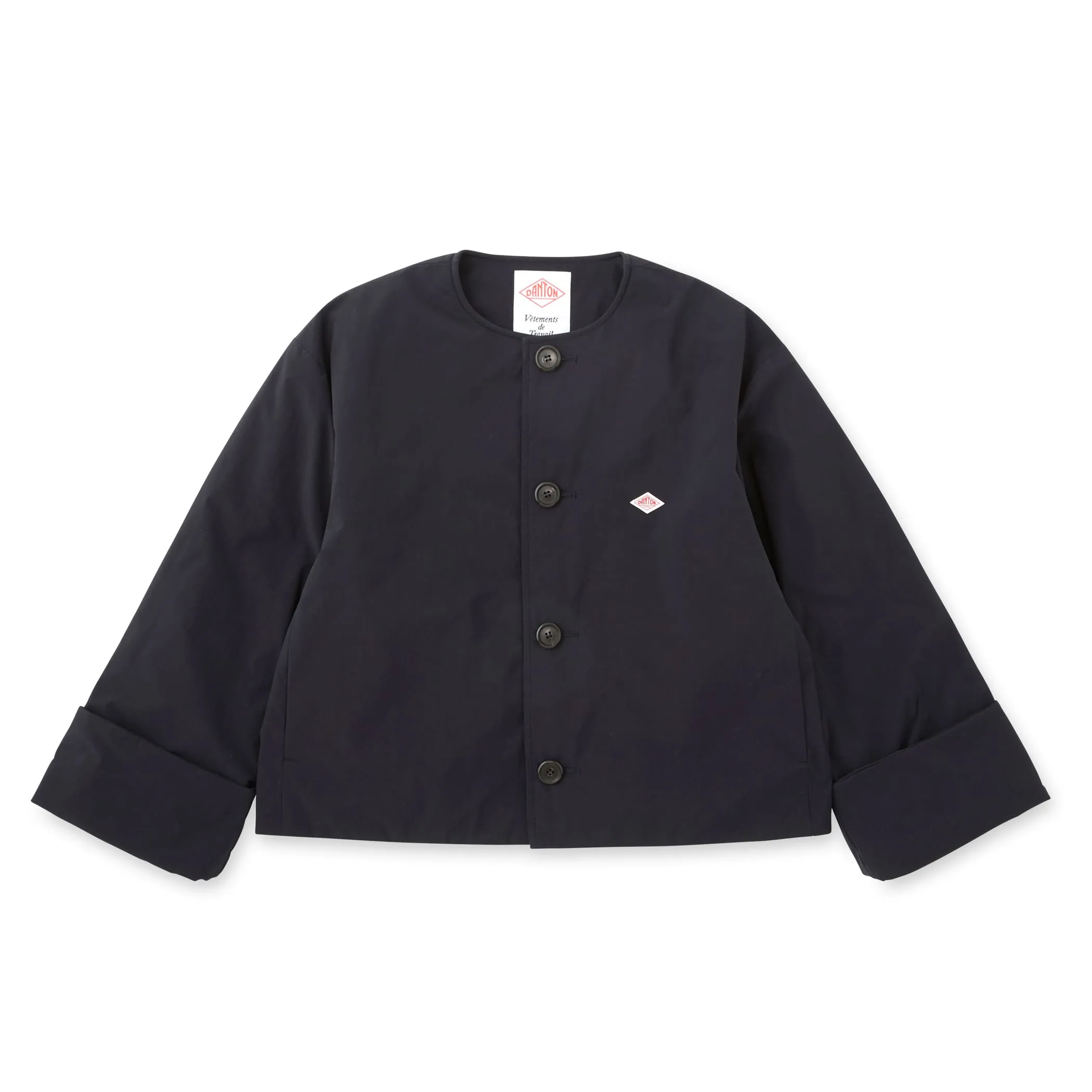 WOMEN'S INSULATION COLLARLESS WIDE JACKET sold by Danton