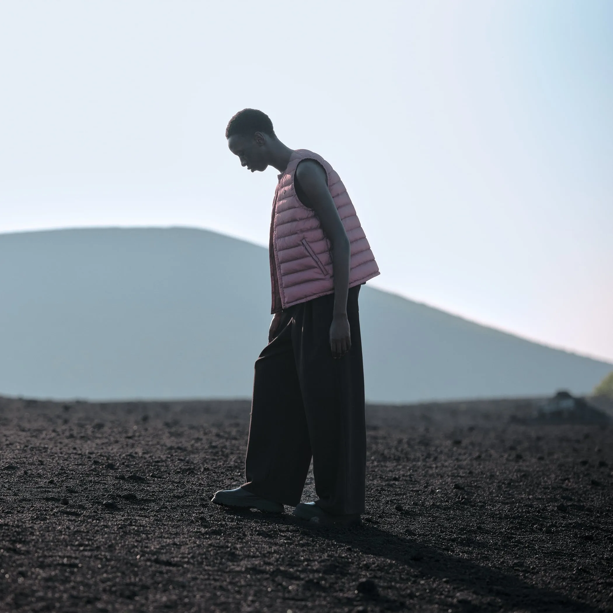 MEN'S NYLON TAFFETA WHITE GOOSE INNER DOWN VEST sold by Danton product image thumbnail 5