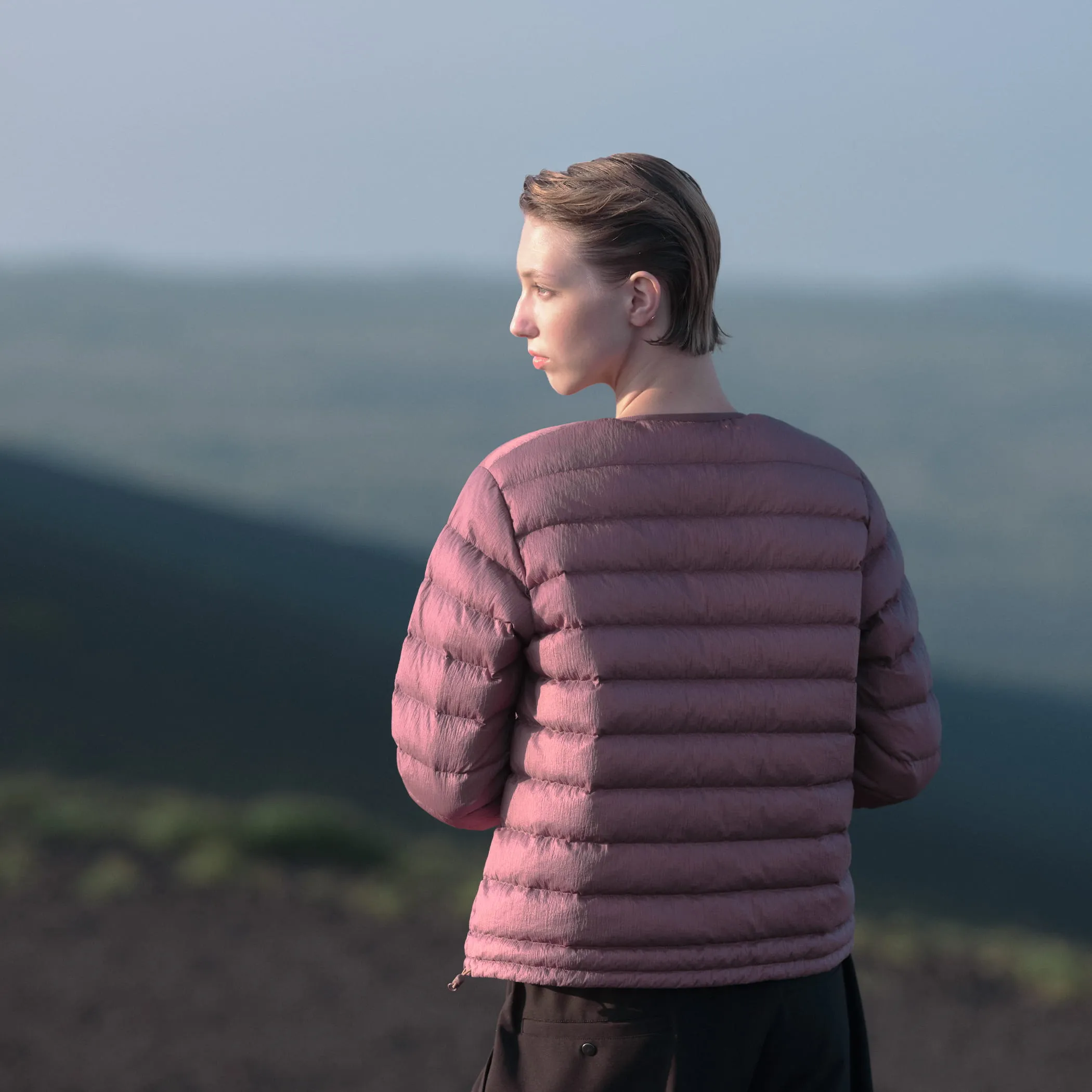 WOMEN'S NYLON TAFFETA WHITE GOOSE INNER DOWN JACKET sold by Danton product image thumbnail 3