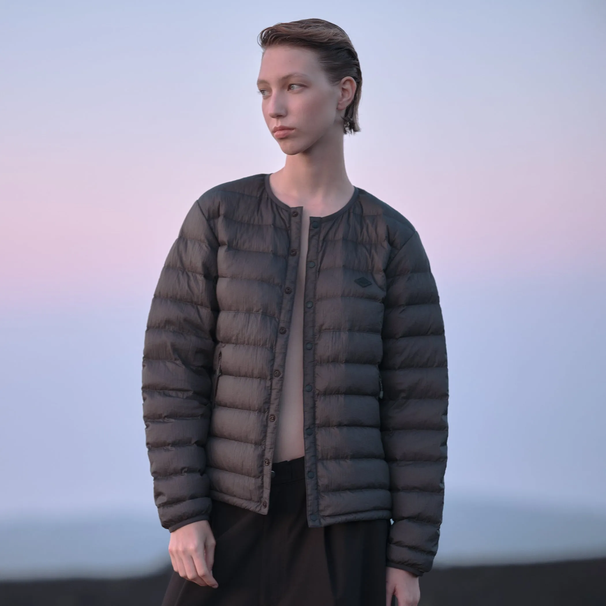 WOMEN'S NYLON TAFFETA WHITE GOOSE INNER DOWN JACKET sold by Danton product image thumbnail 5