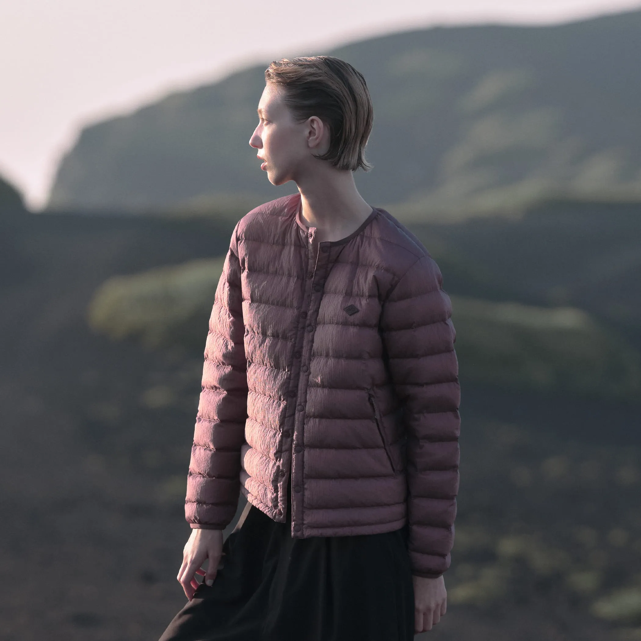 WOMEN'S NYLON TAFFETA WHITE GOOSE INNER DOWN JACKET sold by Danton product image thumbnail 2