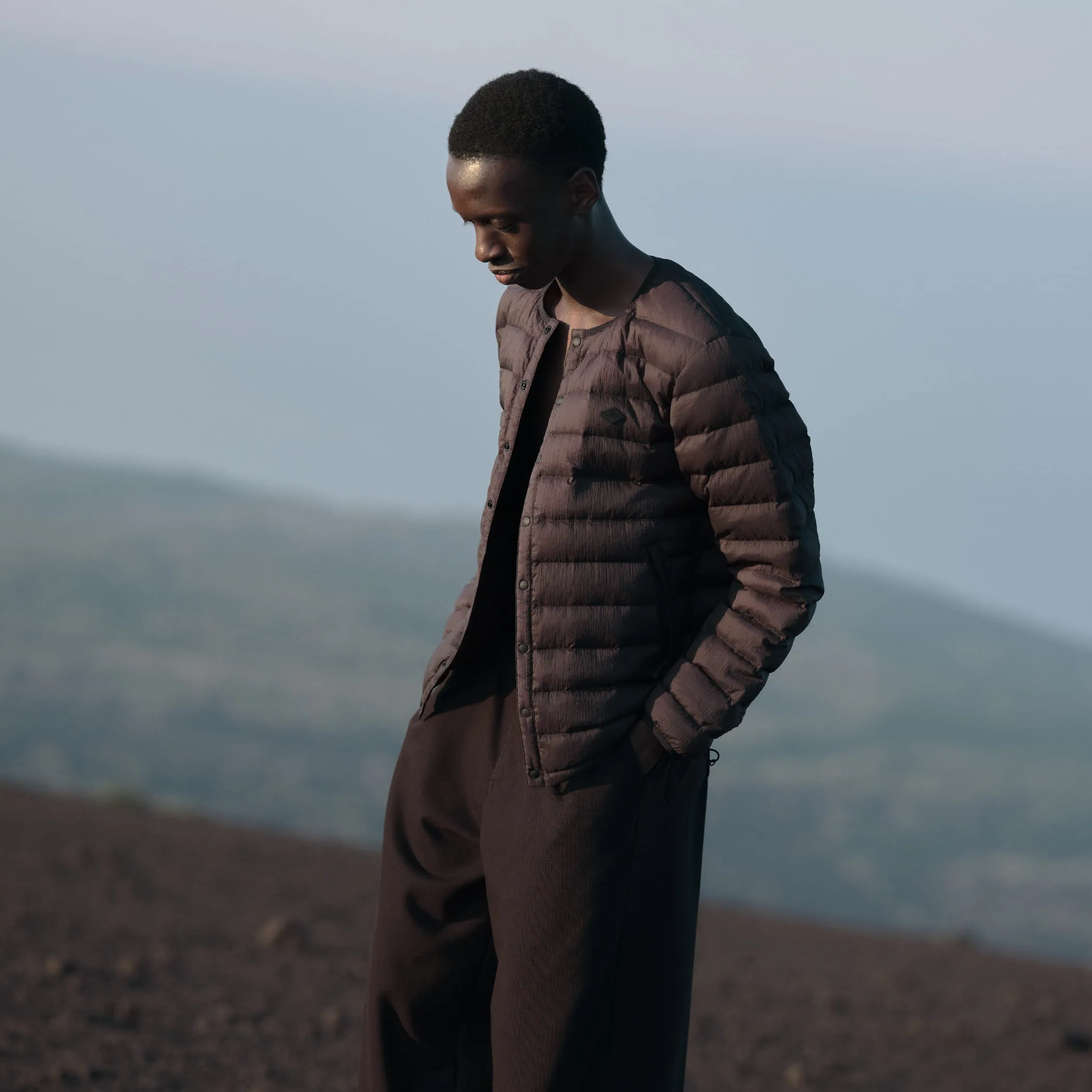 MEN'S NYLON TAFFETA WHITE GOOSE INNER DOWN JACKET sold by Danton product image thumbnail 4