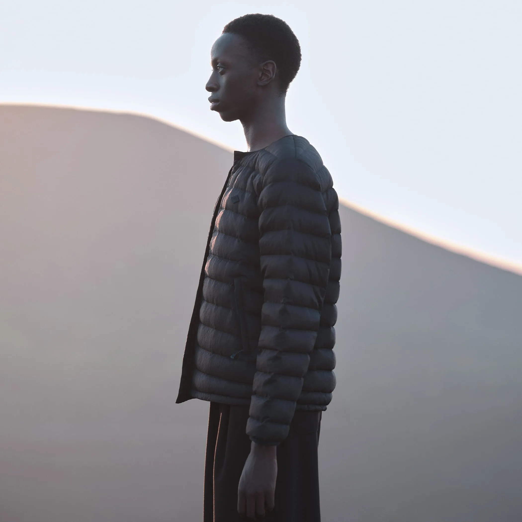 MEN'S NYLON TAFFETA WHITE GOOSE INNER DOWN JACKET sold by Danton product image thumbnail 2