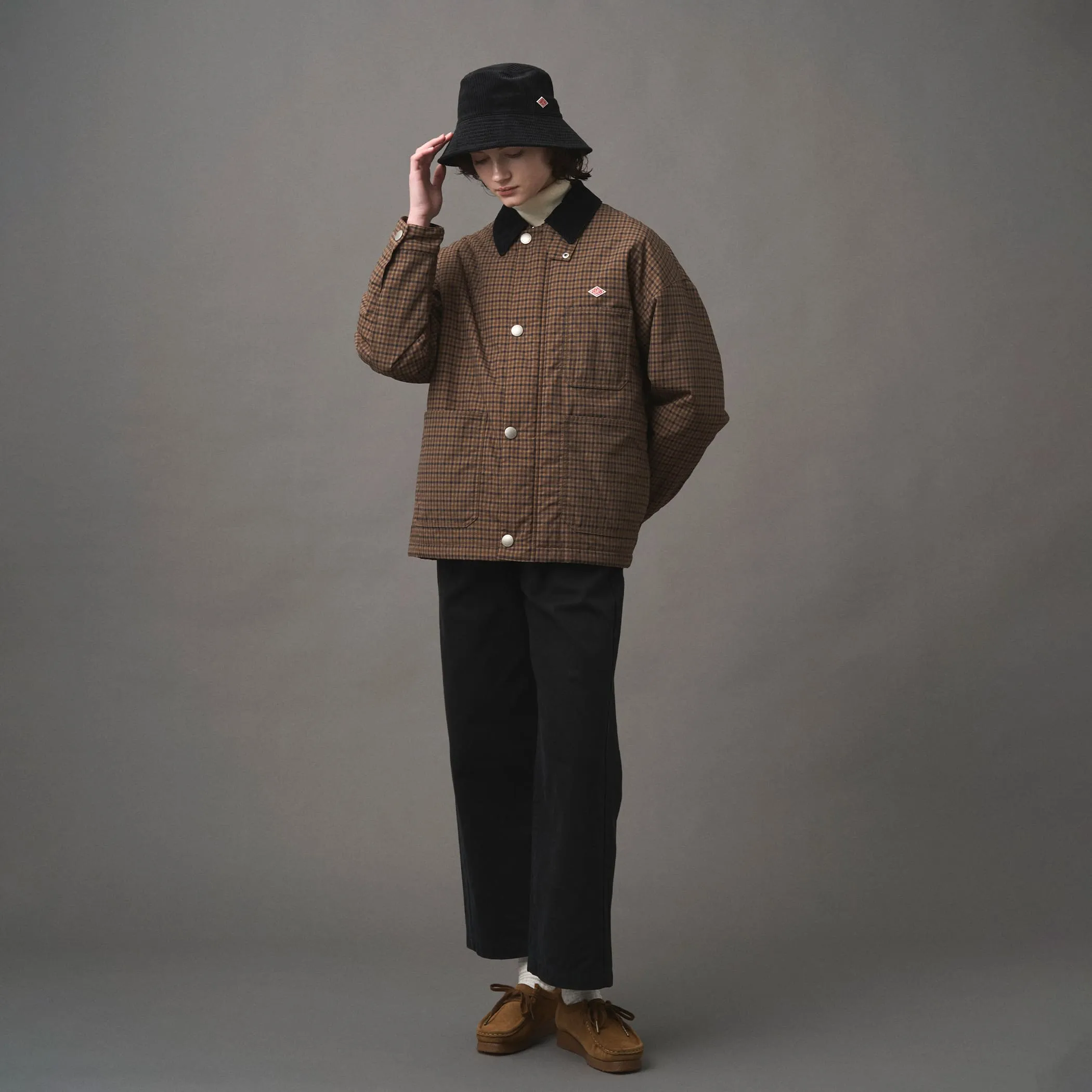 WOMEN'S NYLON TUSSAH WORK JACKET PLAID sold by Danton product image thumbnail 3