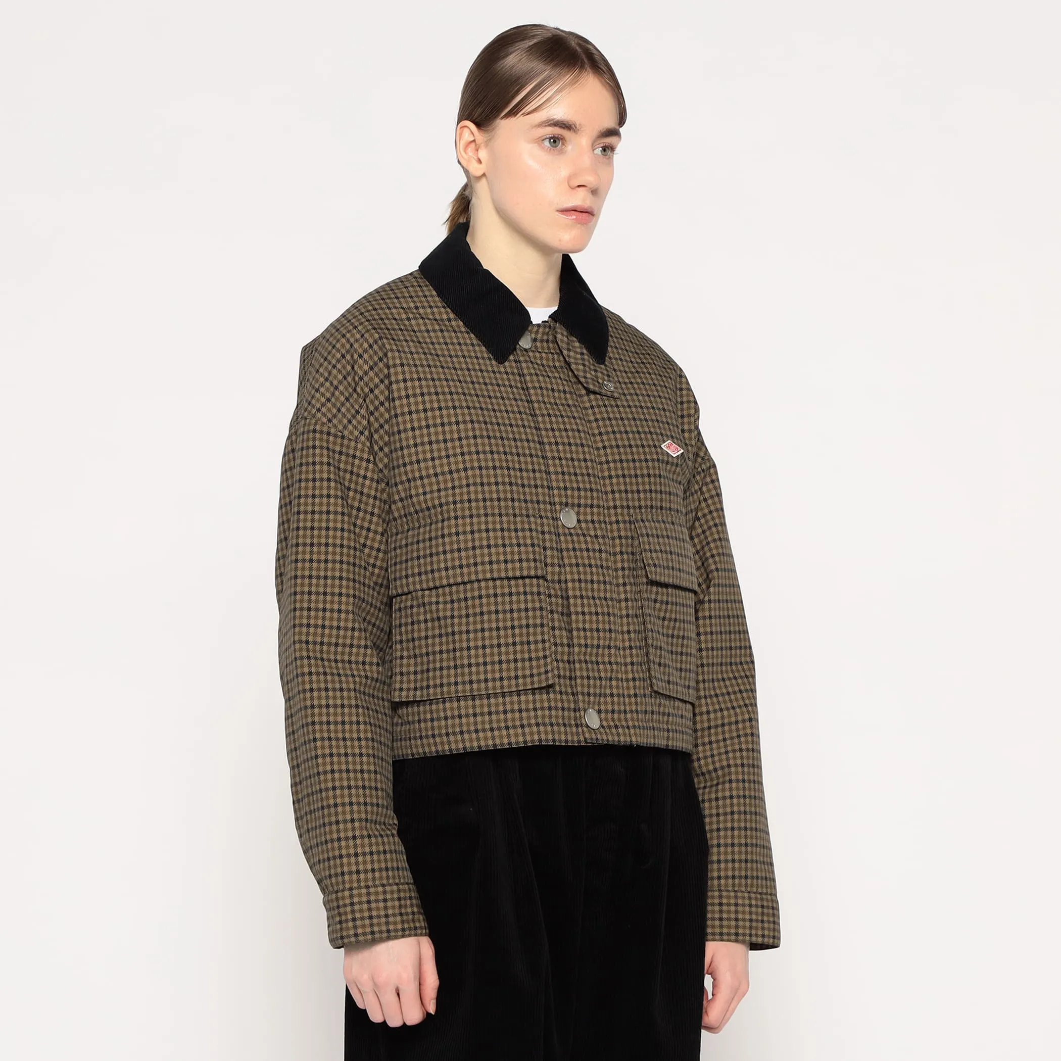 WOMEN'S NYLON TUSSAH SHORT JACKET PLAID sold by Danton product image thumbnail 4