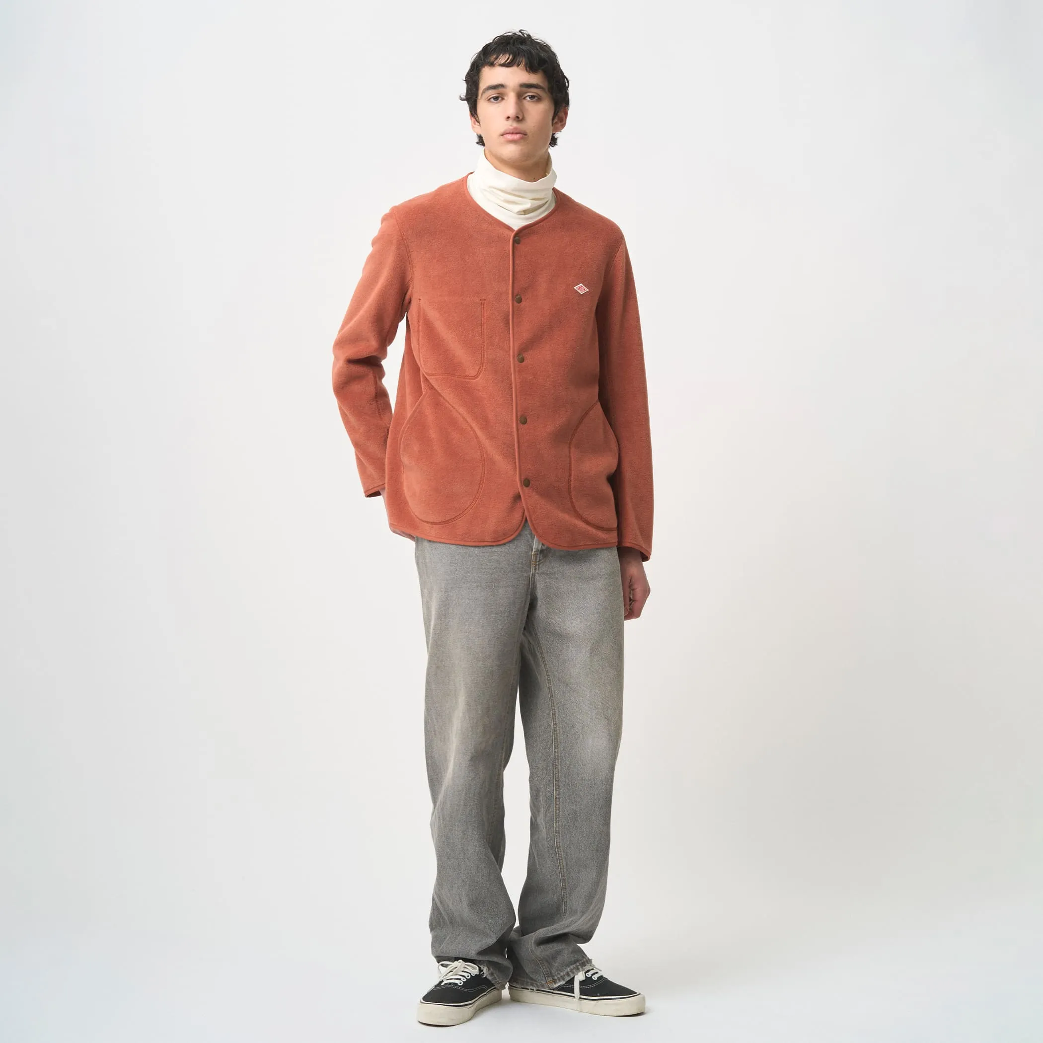 MEN'S FLEECE COLLARLESS JACKET sold by Danton product image thumbnail 3