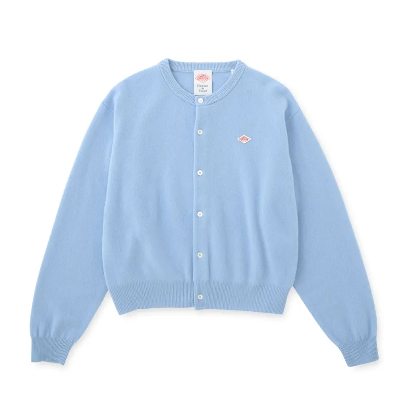 WOMEN'S LAMBSWOOL CREW NECK KNIT CARDIGAN sold by Danton