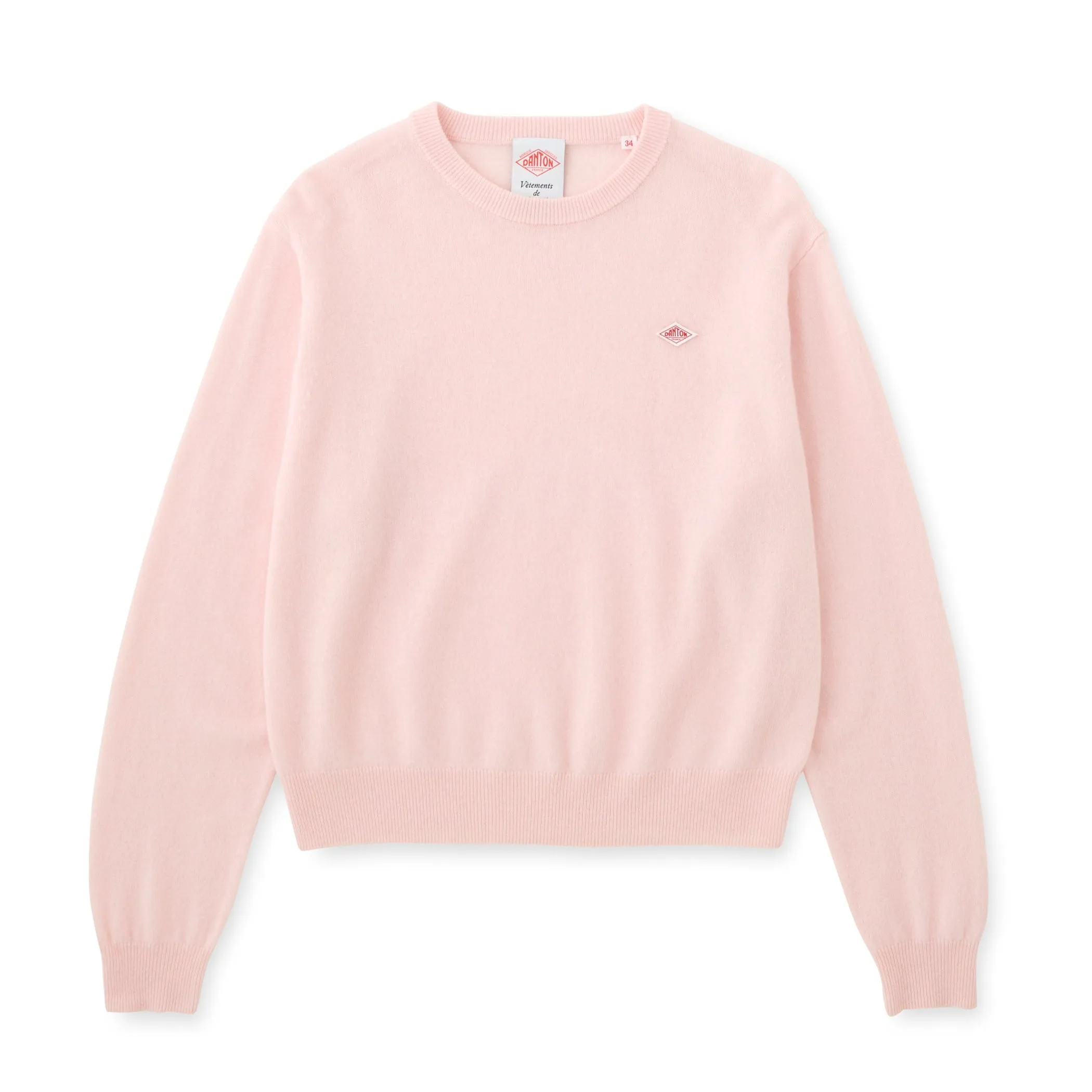 WOMEN'S LAMBSWOOL CREW NECK KNIT PULLOVER sold by Danton