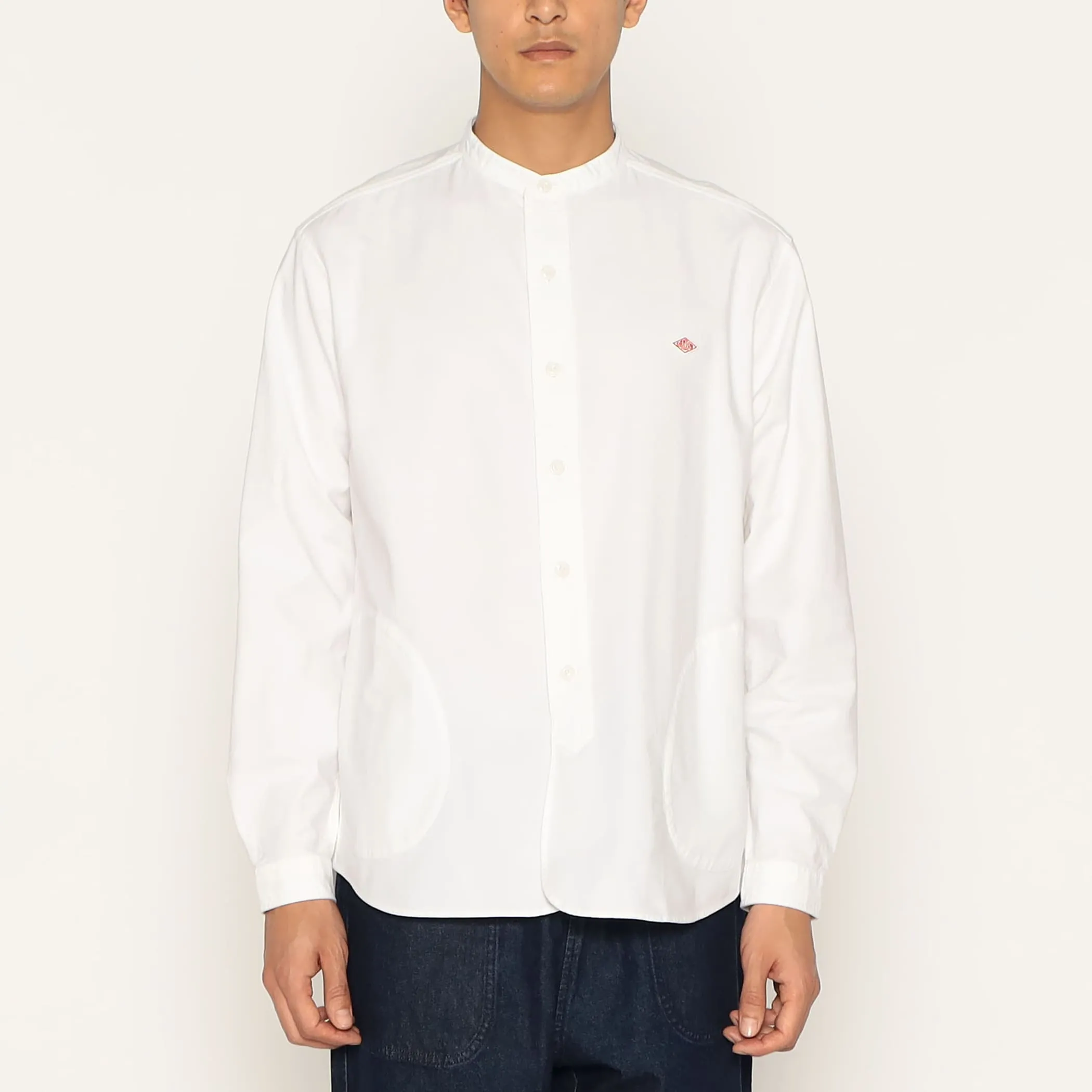 MEN'S OXFORD BAND COLLAR SHIRT PLAIN sold by Danton product image thumbnail 3