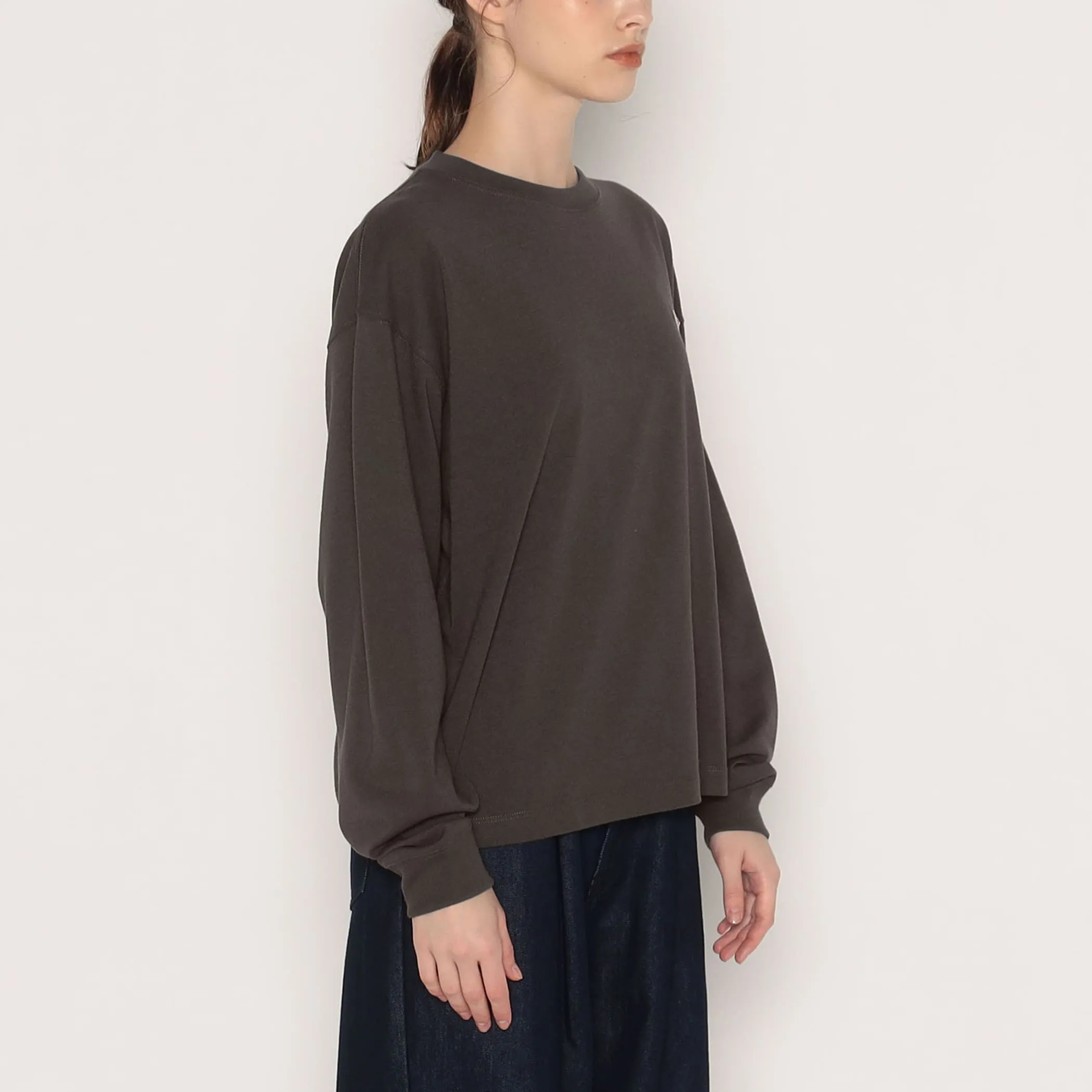 WOMEN'S LONG SLEEVE T-SHIRT PLAIN sold by Danton product image thumbnail 5