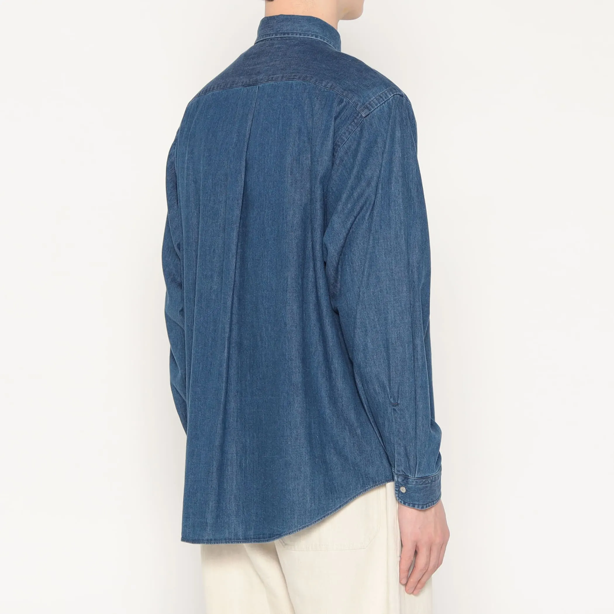 Men's Denim Dungaree Button-Down Shirt sold by Danton product image thumbnail 5