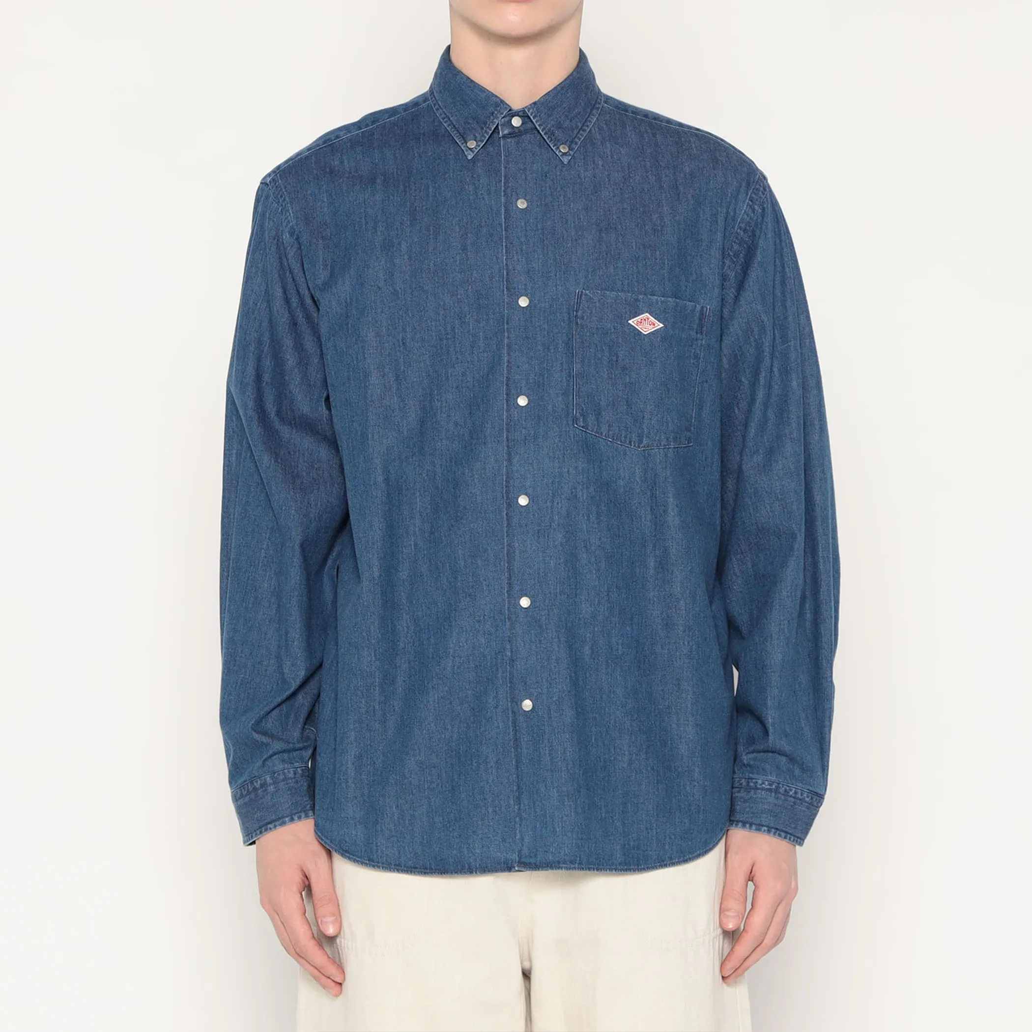 Men's Denim Dungaree Button-Down Shirt sold by Danton product image thumbnail 2