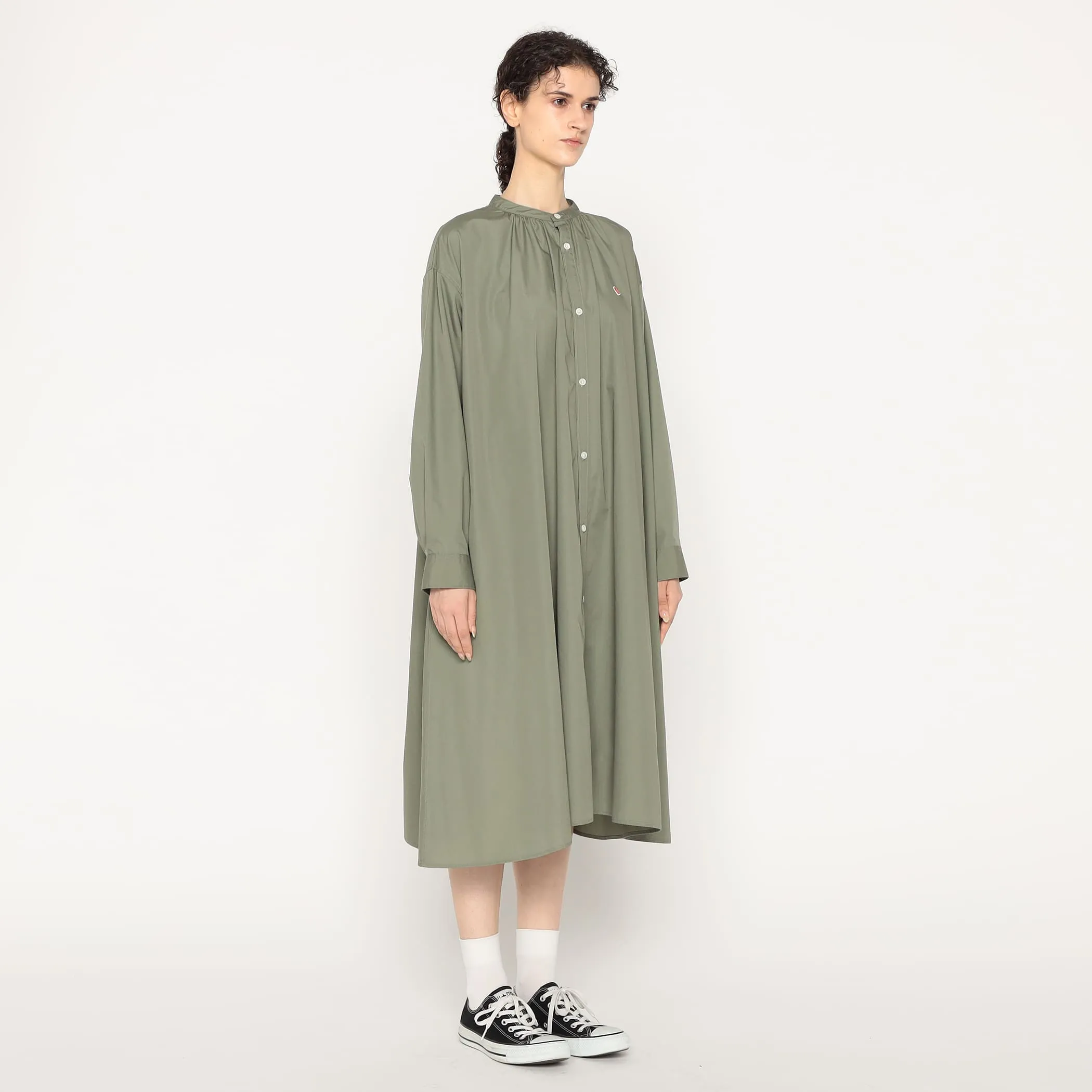 Women's T/C Broadcloth Gathered Shirt Dress sold by Danton product image thumbnail 5