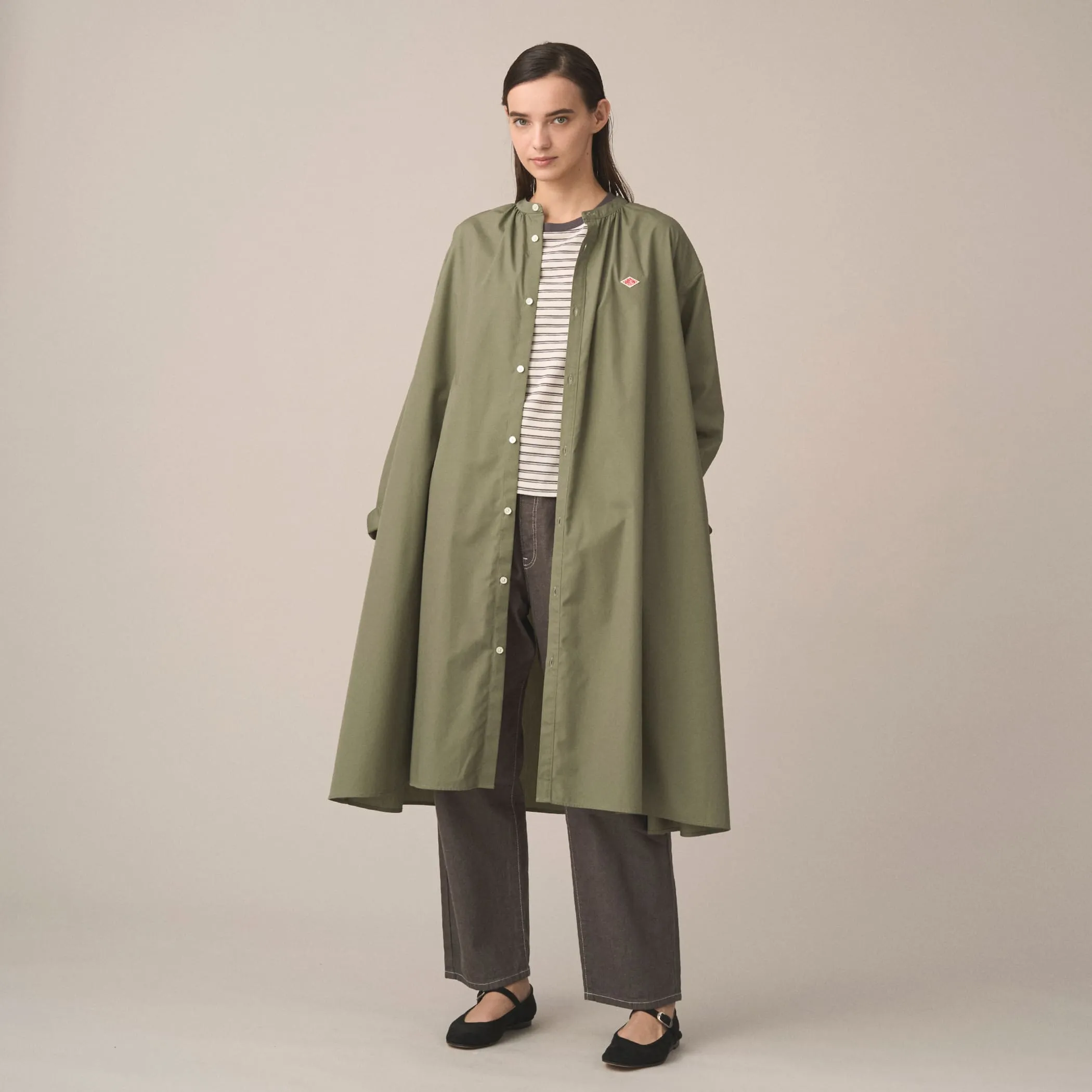 Women's T/C Broadcloth Gathered Shirt Dress sold by Danton product image thumbnail 2