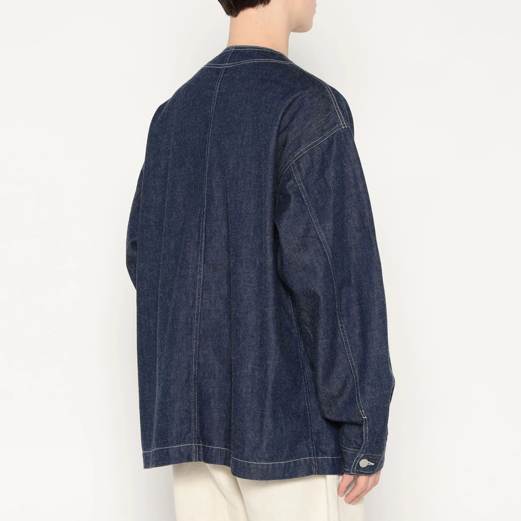 Men's Denim Collarless Jacket sold by Danton product image thumbnail 5