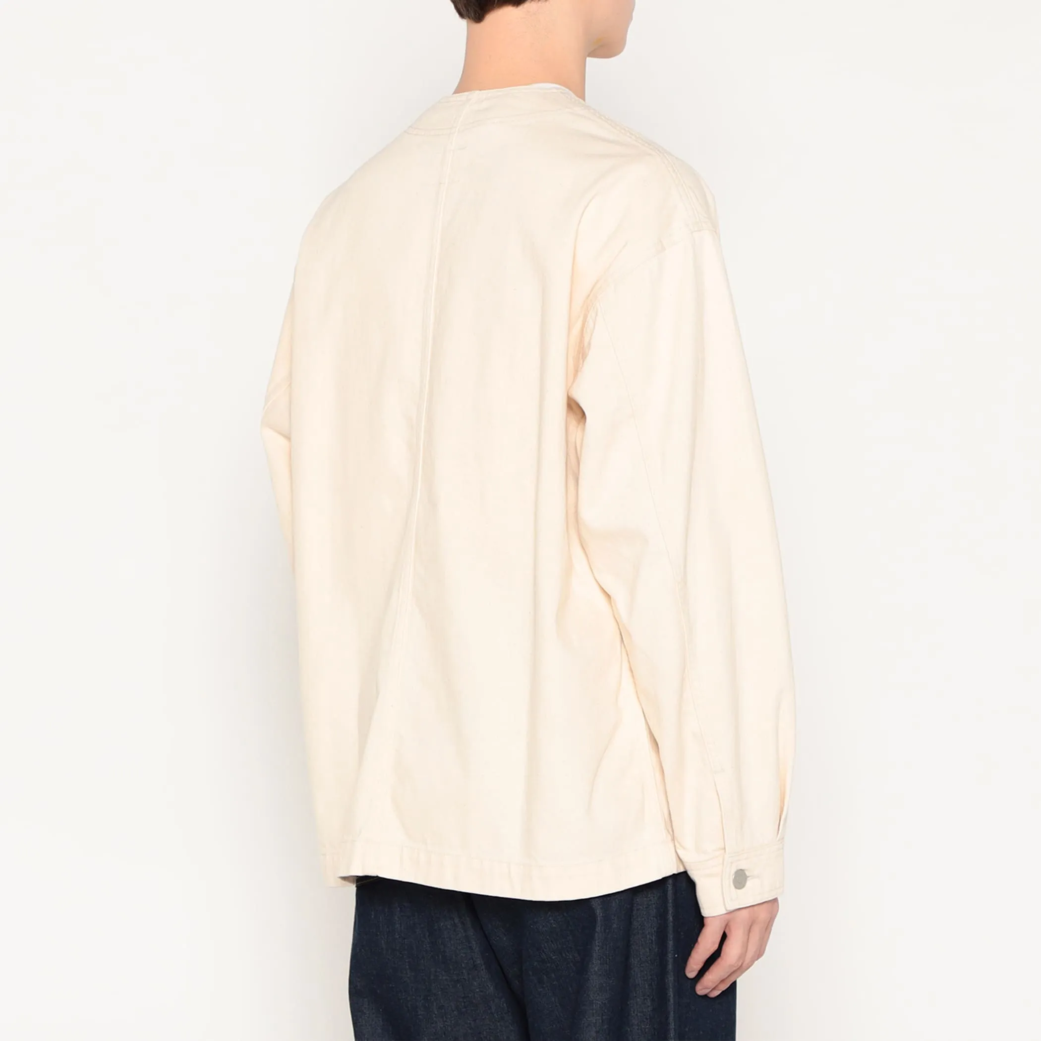 Men's Cotton Drill Collarless Jacket sold by Danton product image thumbnail 5