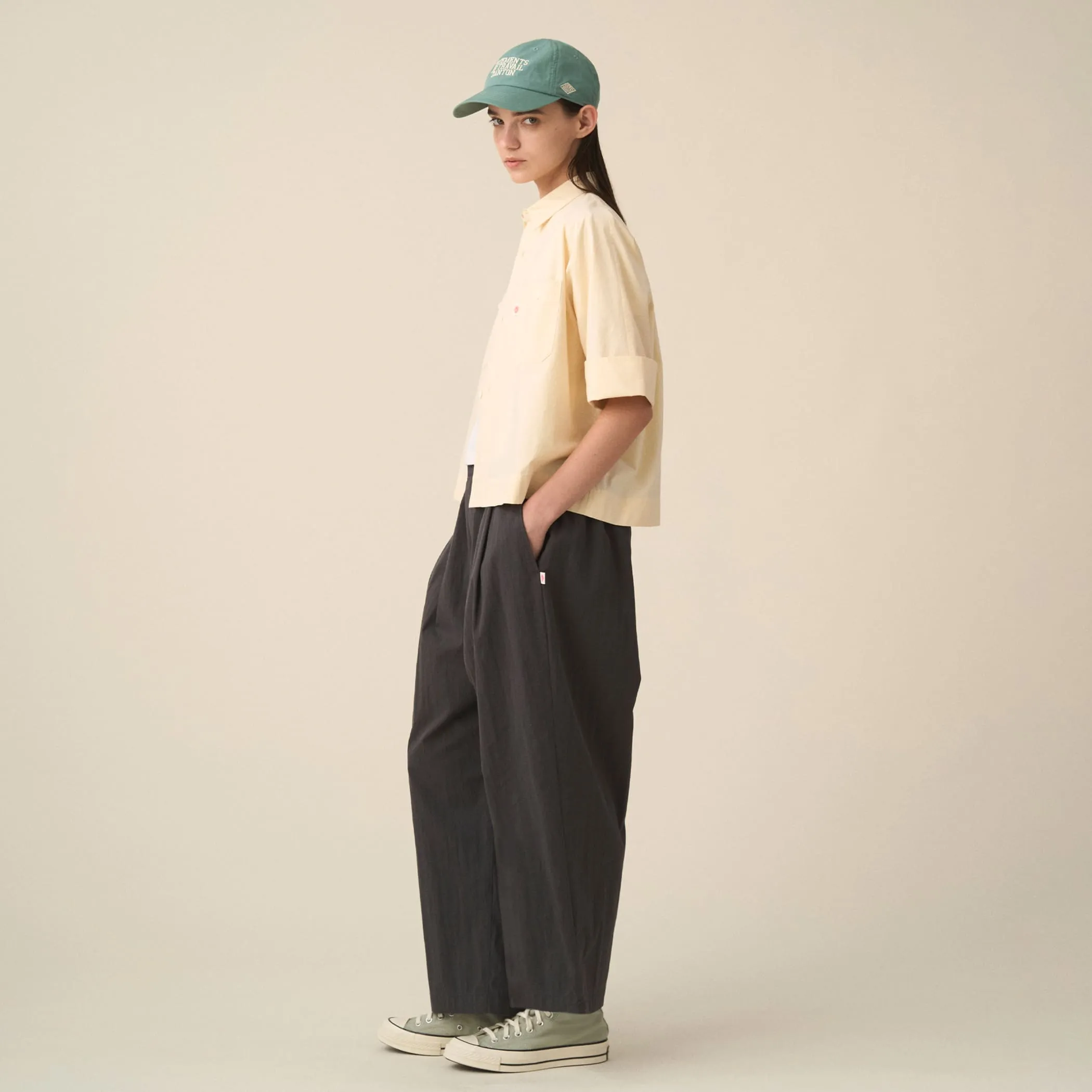 Women's C/N Twill Double Pleated Easy Pants sold by Danton product image thumbnail 3