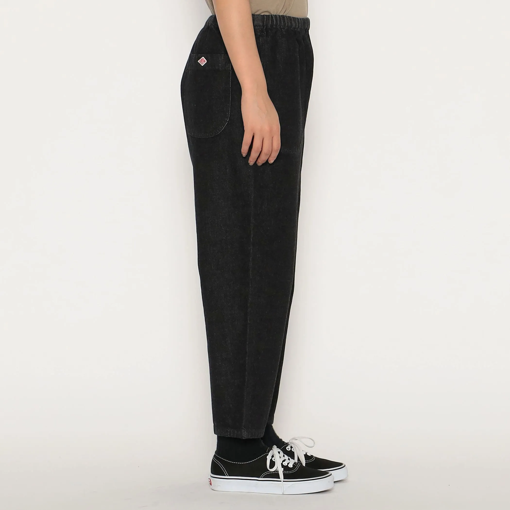 Women's Black Denim Easy Pants sold by Danton product image thumbnail 4