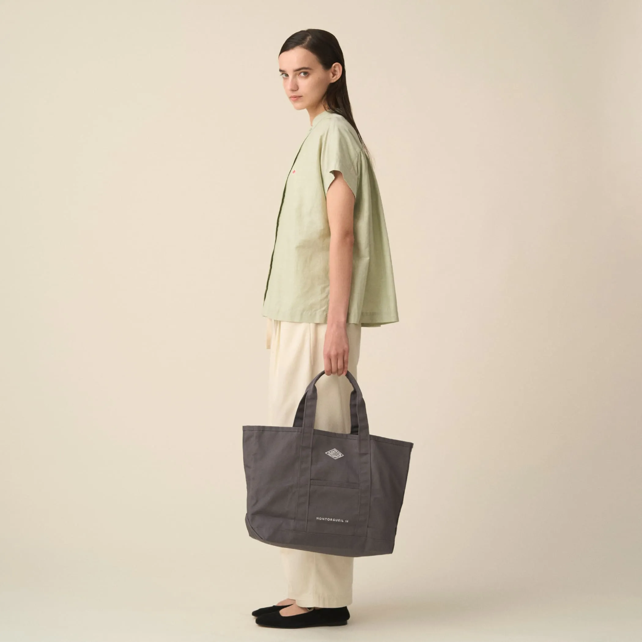 MONTORGUEIL - Canvas Marche Bag sold by Danton product image thumbnail 3