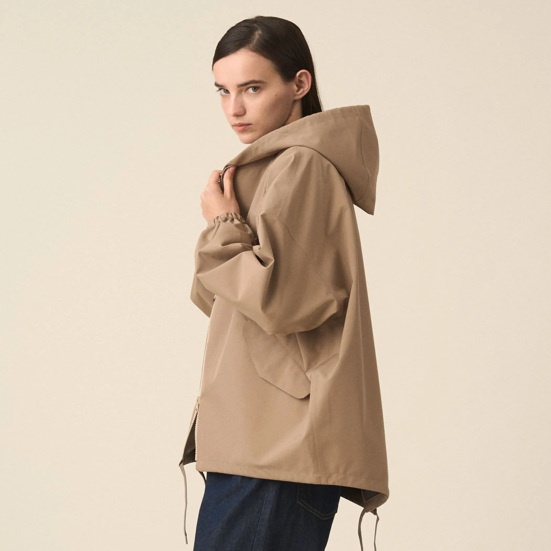 Women's 3-Layer Cloth Hooded Jacket sold by Danton product image thumbnail 4