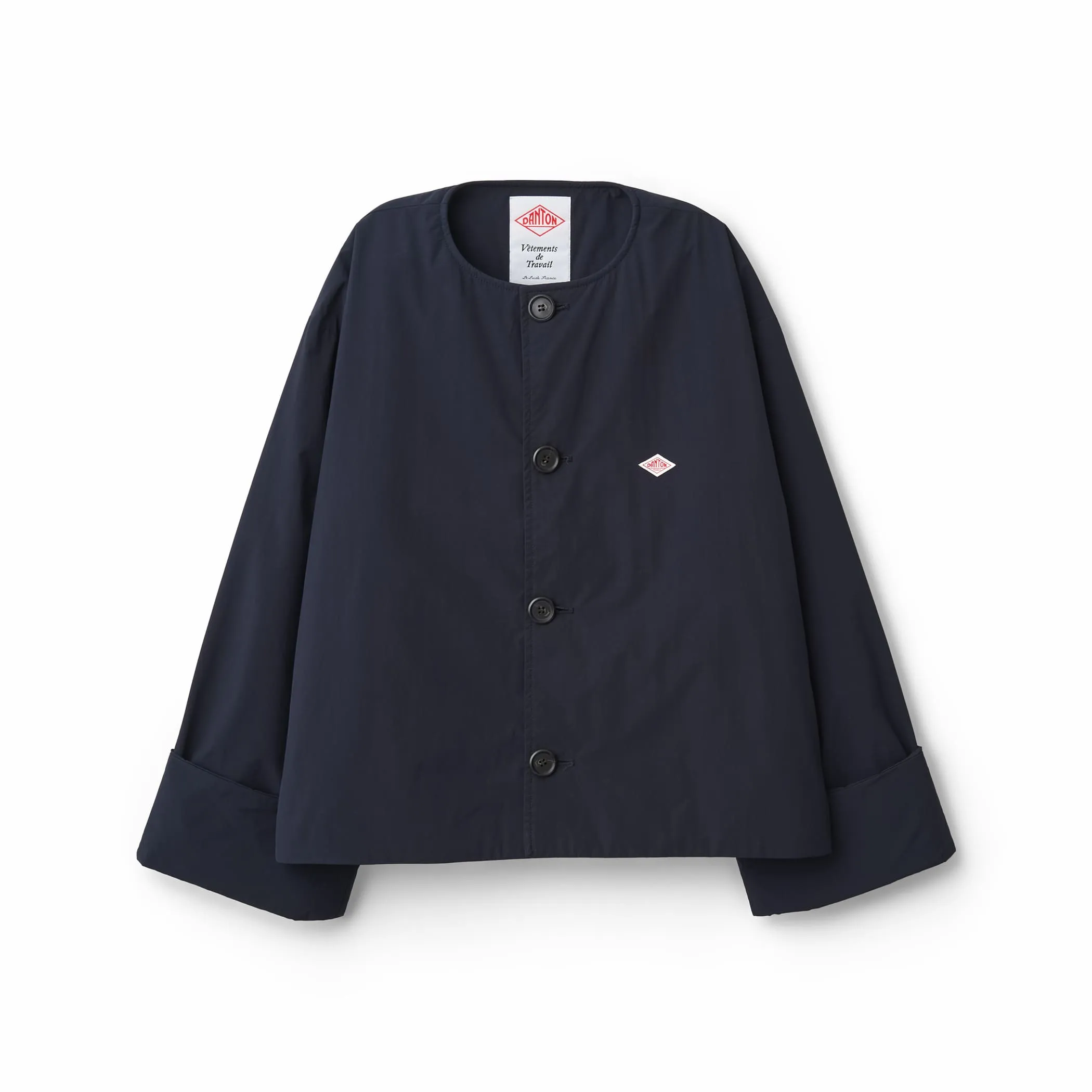 Women's Insulation Collarless Wide Jacket sold by Danton