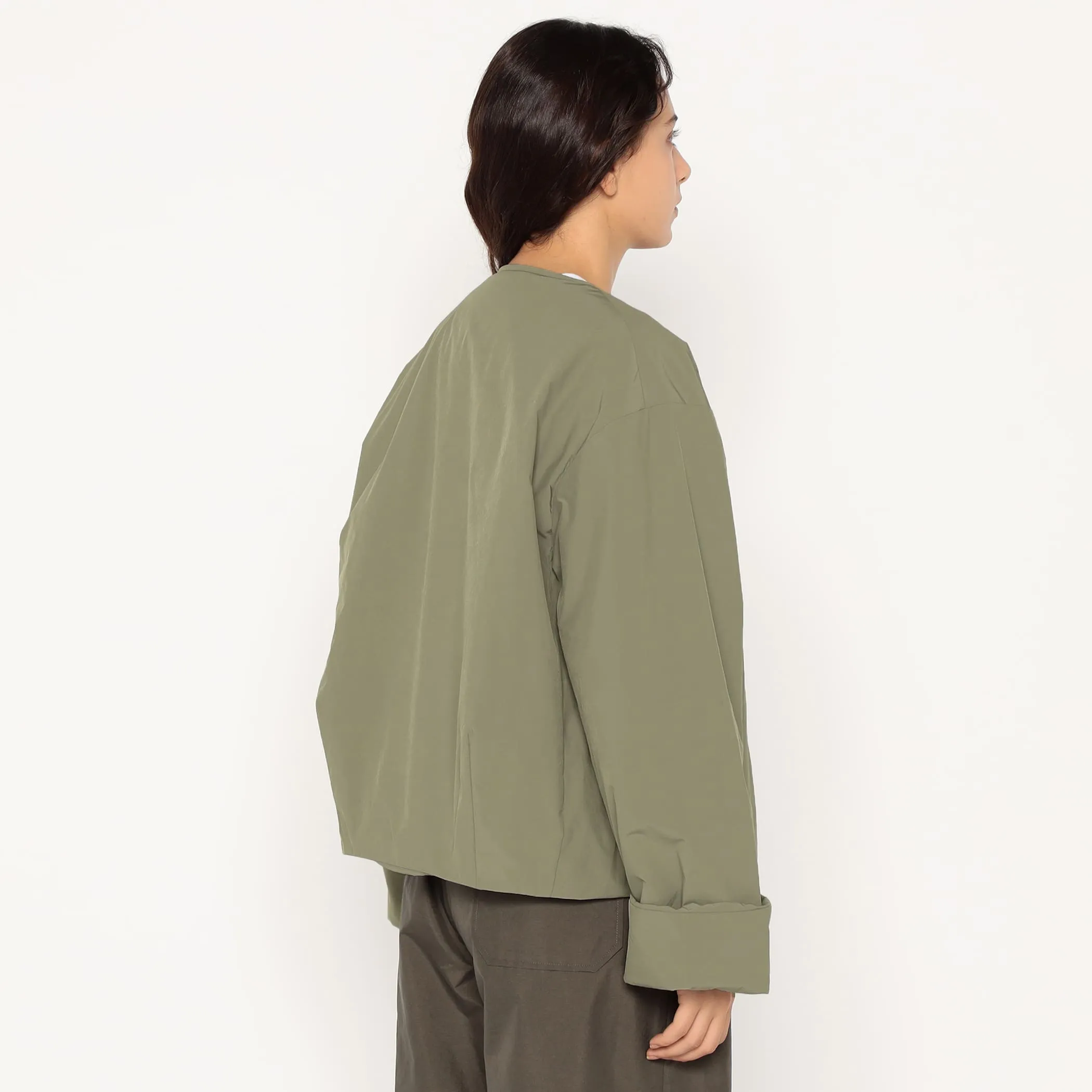 Women's Insulation Collarless Wide Jacket sold by Danton product image thumbnail 5