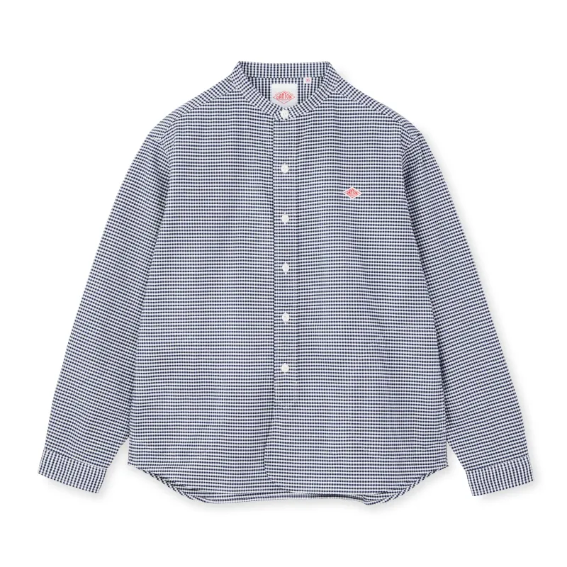 Women's Oxford Band Collar Shirt Pattern made by Danton