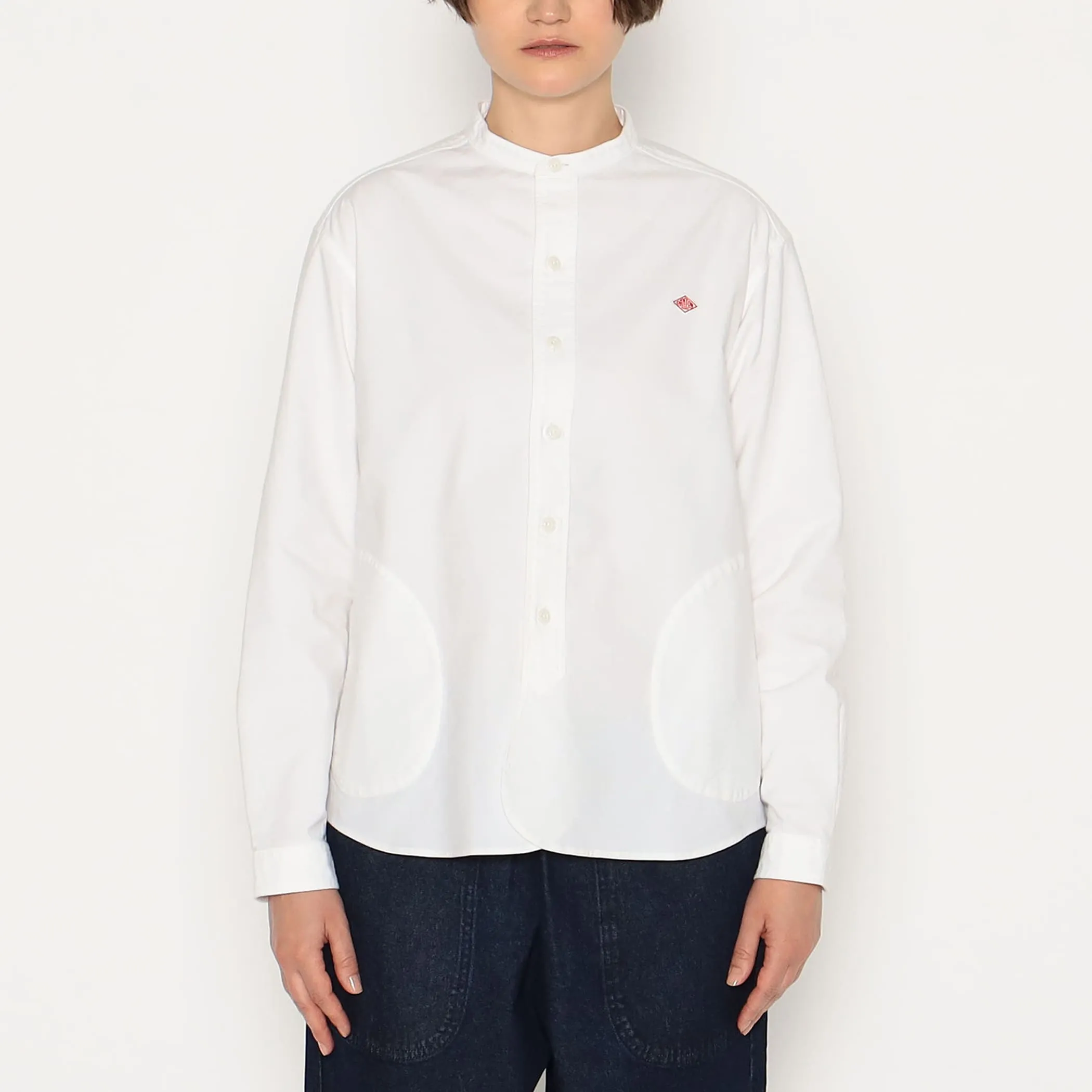 Women's Oxford Band Collar Shirt sold by Danton product image thumbnail 4