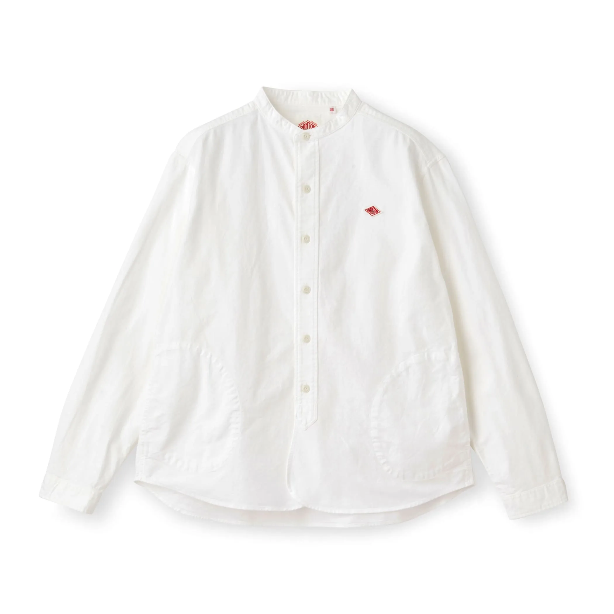 Women's Oxford Band Collar Shirt sold by Danton