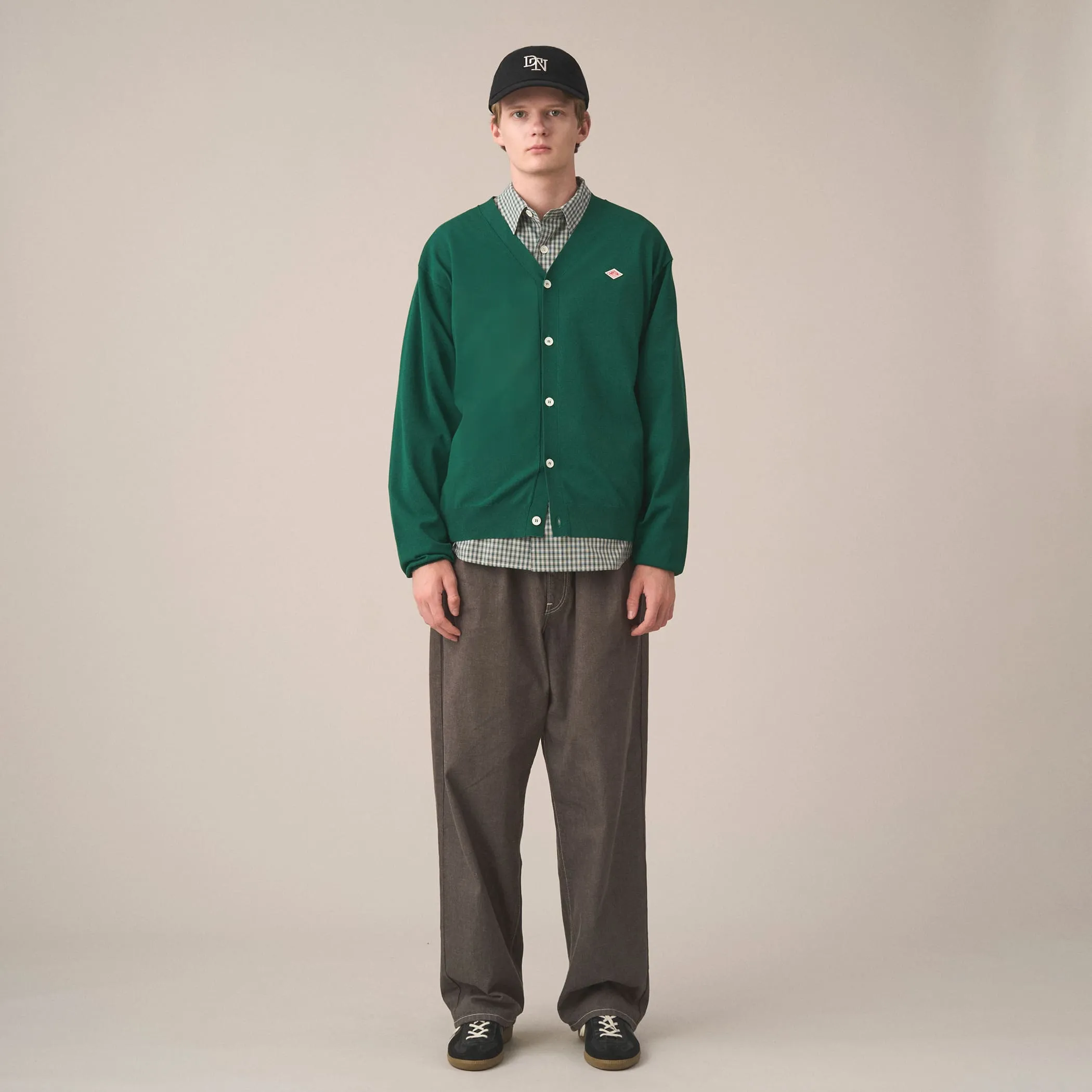 Men's Jersey Knit V-Neck Cardigan sold by Danton product image thumbnail 2