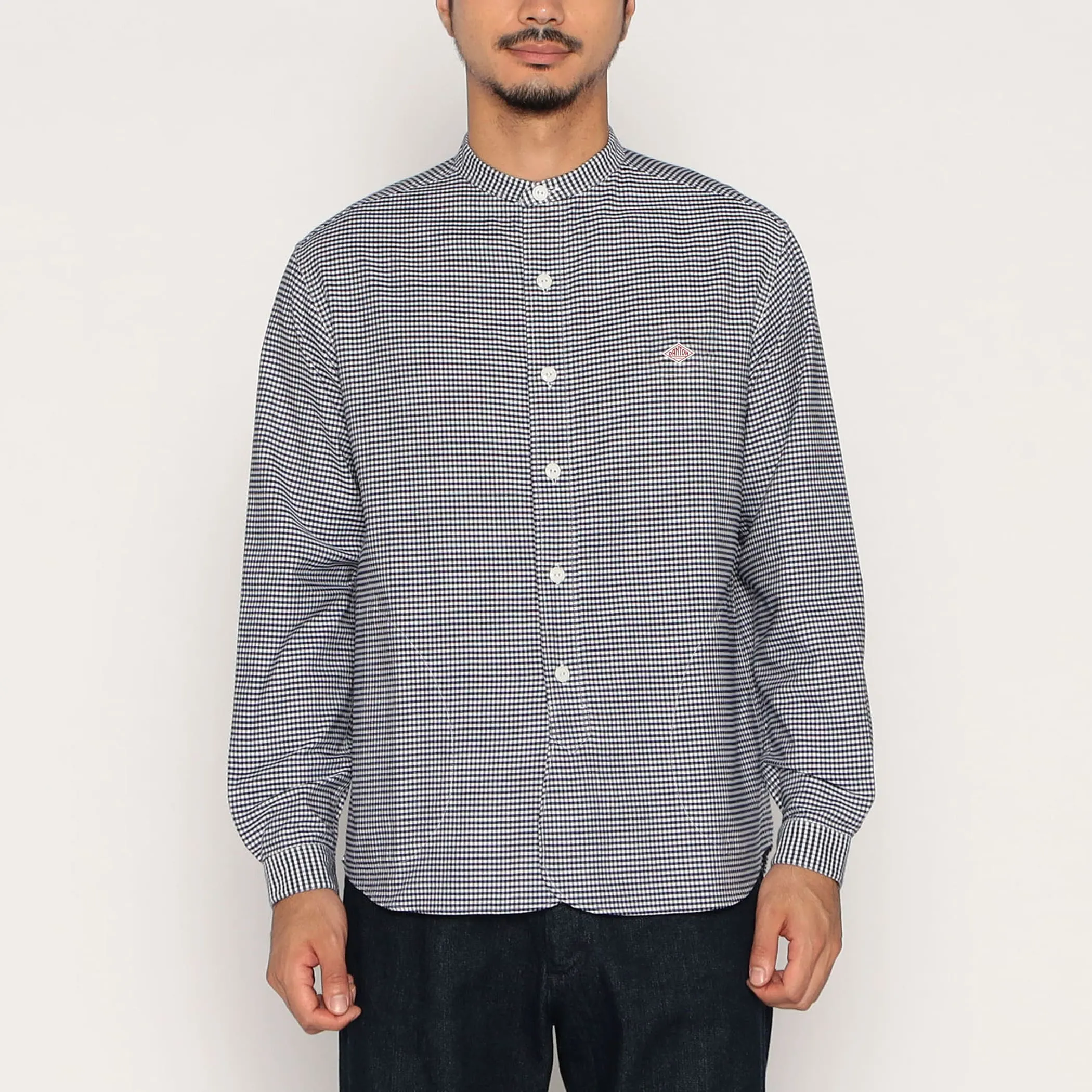 Men's Oxford Band Collar Shirt Pattern sold by Danton product image thumbnail 3