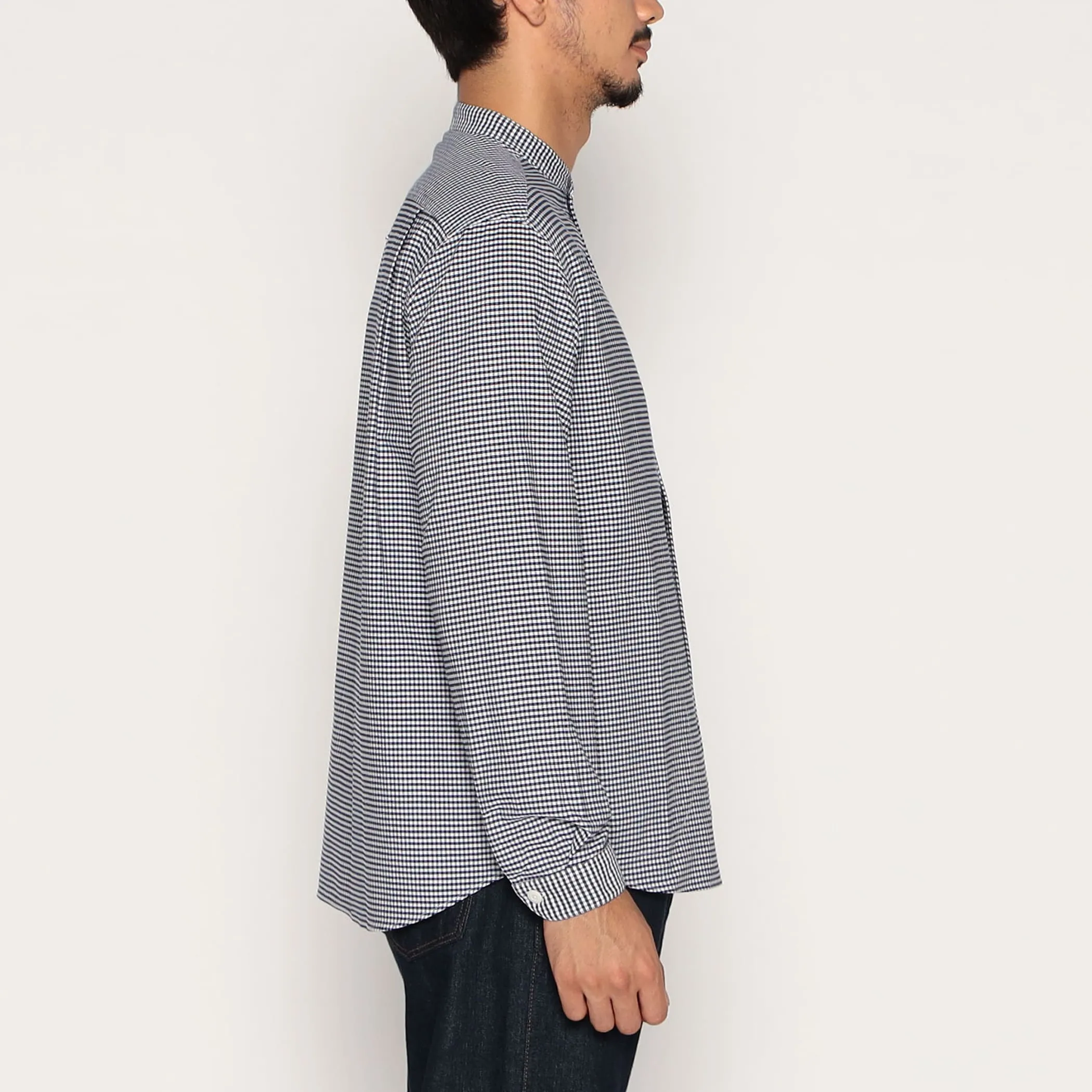 Men's Oxford Band Collar Shirt Pattern sold by Danton product image thumbnail 5