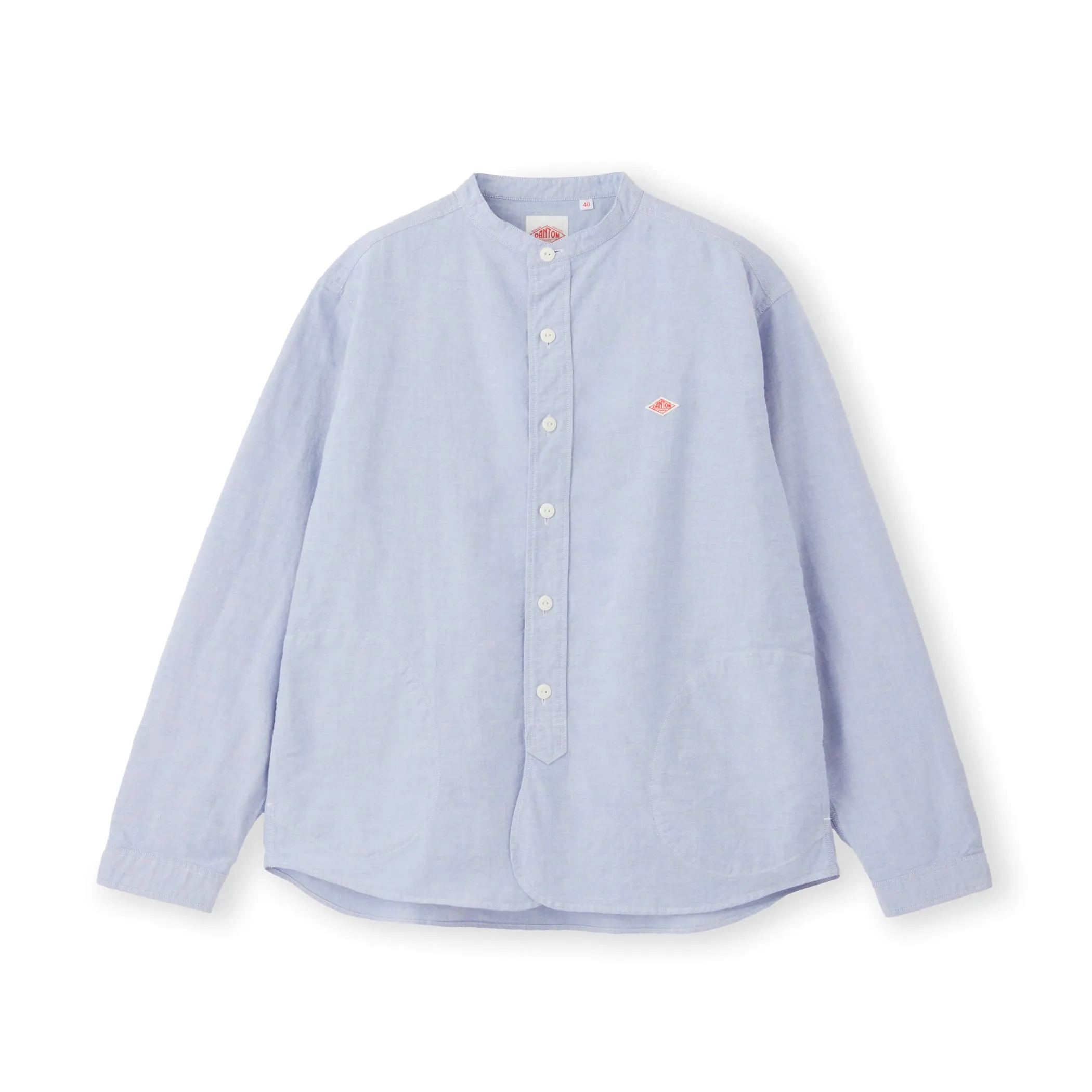 Men's Oxford Band Collar Shirt sold by Danton