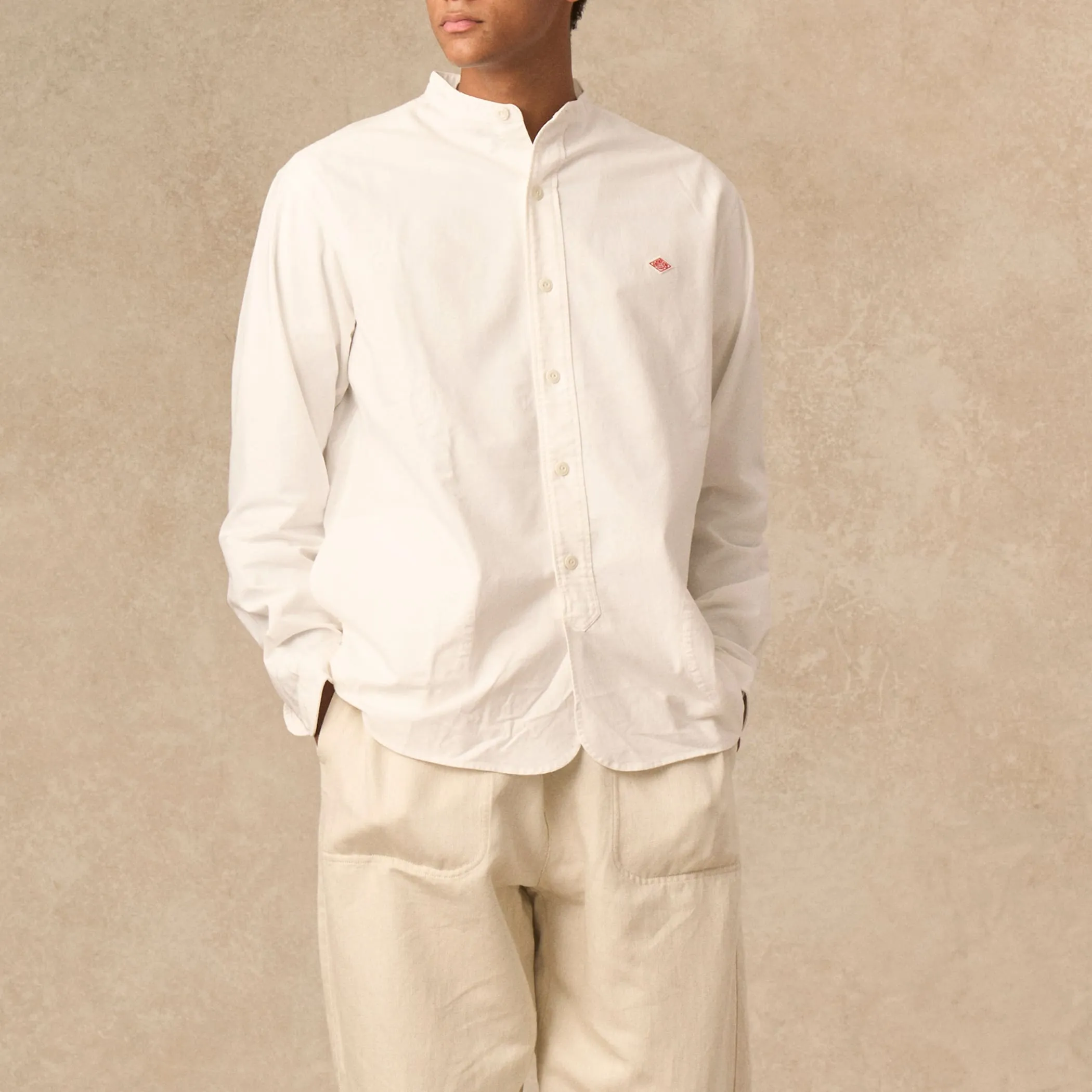 Men's Oxford Band Collar Shirt sold by Danton product image thumbnail 2