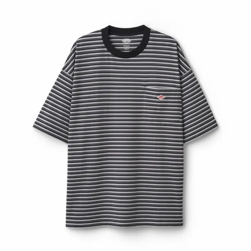 Men's Big Silhouette Pocket T-shirt Stripe made by Danton