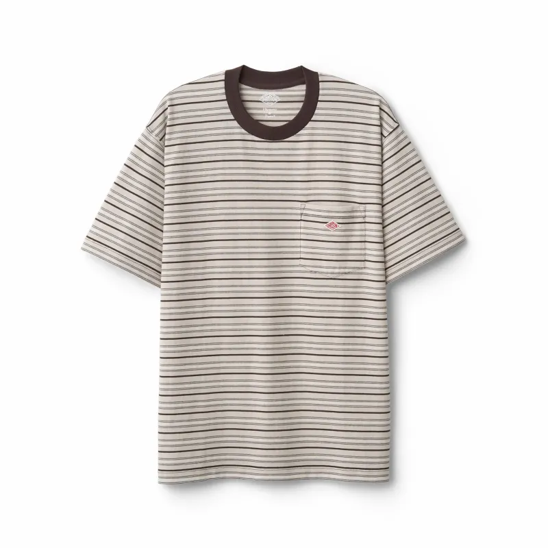 Men's Short Sleeve Pocket T-shirt Stripe sold by Danton
