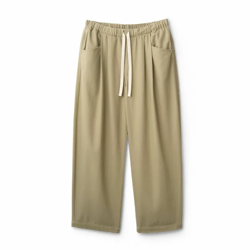 Women's Lightweight Twill 2tuck Easy Pants made by Danton