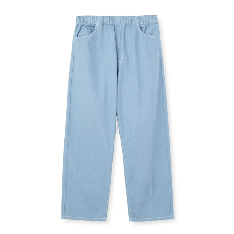 Women's Color Denim Easy Pants made by Danton