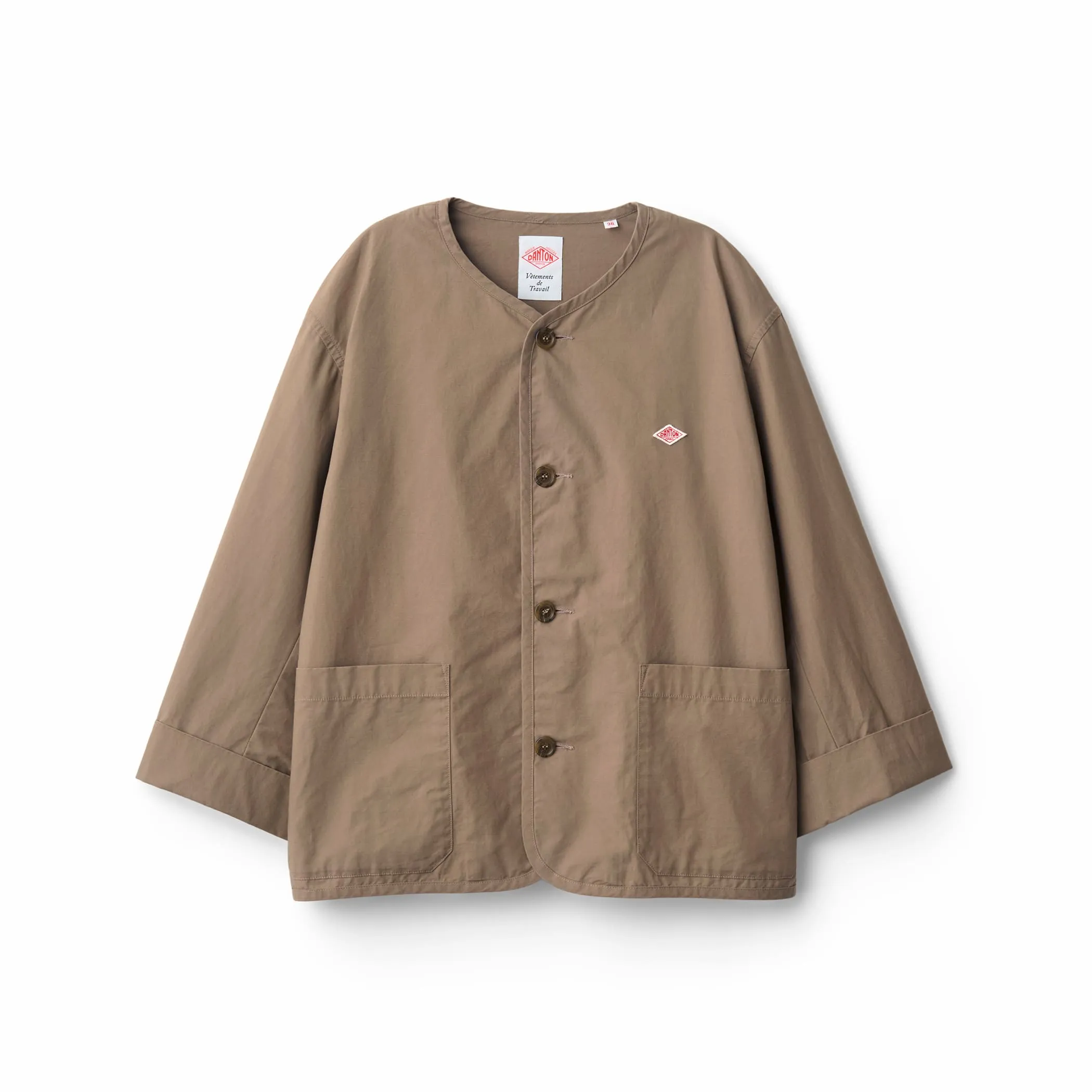 Women's Downproof Collarless Short Jacket sold by Danton